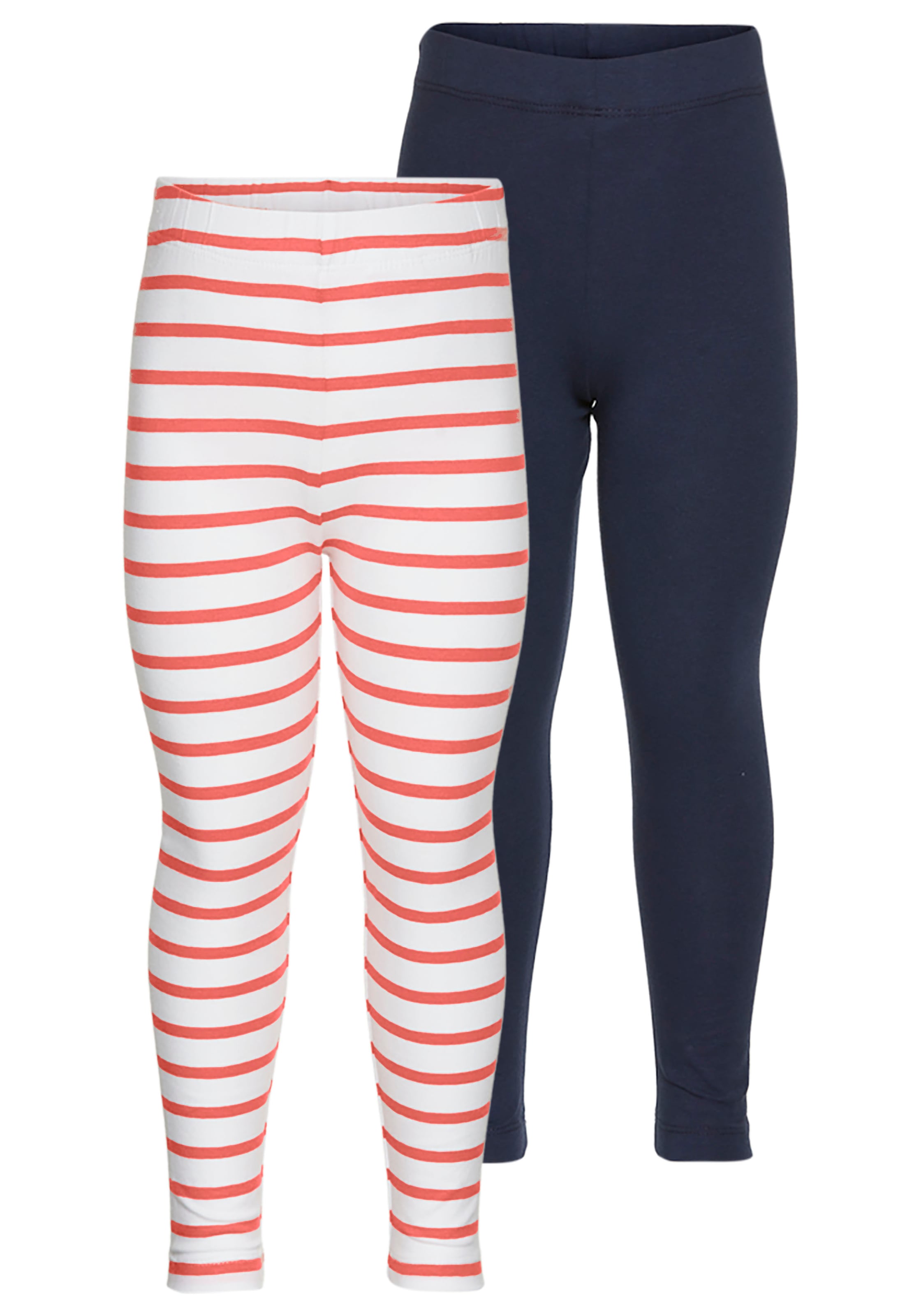 KIDSWORLD Leggings »2er Pack Ringel-Leggings für kleine Mädchen«, (Packung, 2 tlg.), Leggingspackung für kleine Mädchen
