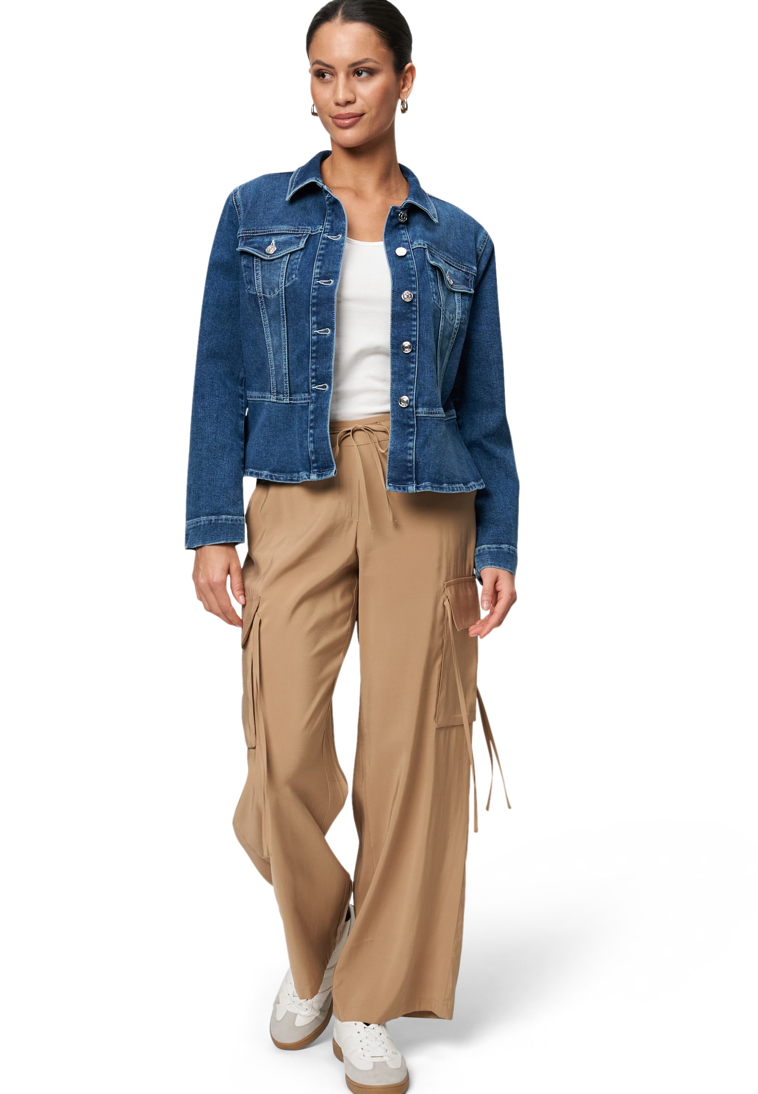 Zero Jeansblazer »Jeansjacke mit Klappentaschen«