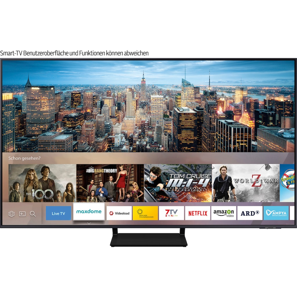 Samsung QLED-Fernseher »GQ85Q70AAT«, 214 cm/85 Zoll, 4K Ultra HD, Smart-TV, Quantum HDR,Quantum Prozessor 4K,Dual LED,100% Farbvolumen