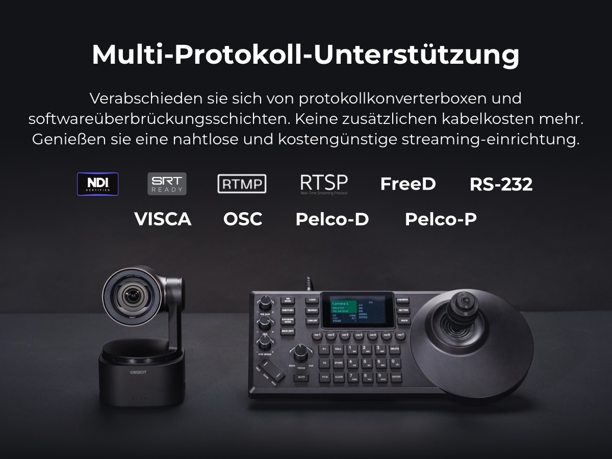 OBSBOT Camcorder »Tail 2« Bluetooth | LAN (Ethernet) 5 fachx opt. Zoom