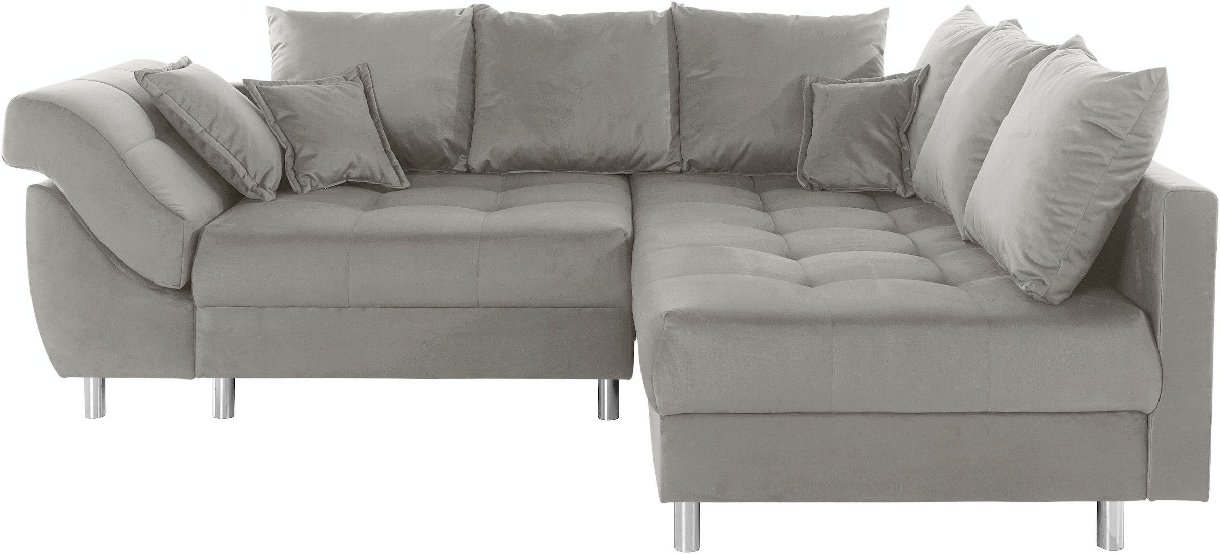 COLLECTION AB Ecksofa Joseli,  mit Zier- und Rückenkissen, komfortable Schanzen-Armlehne