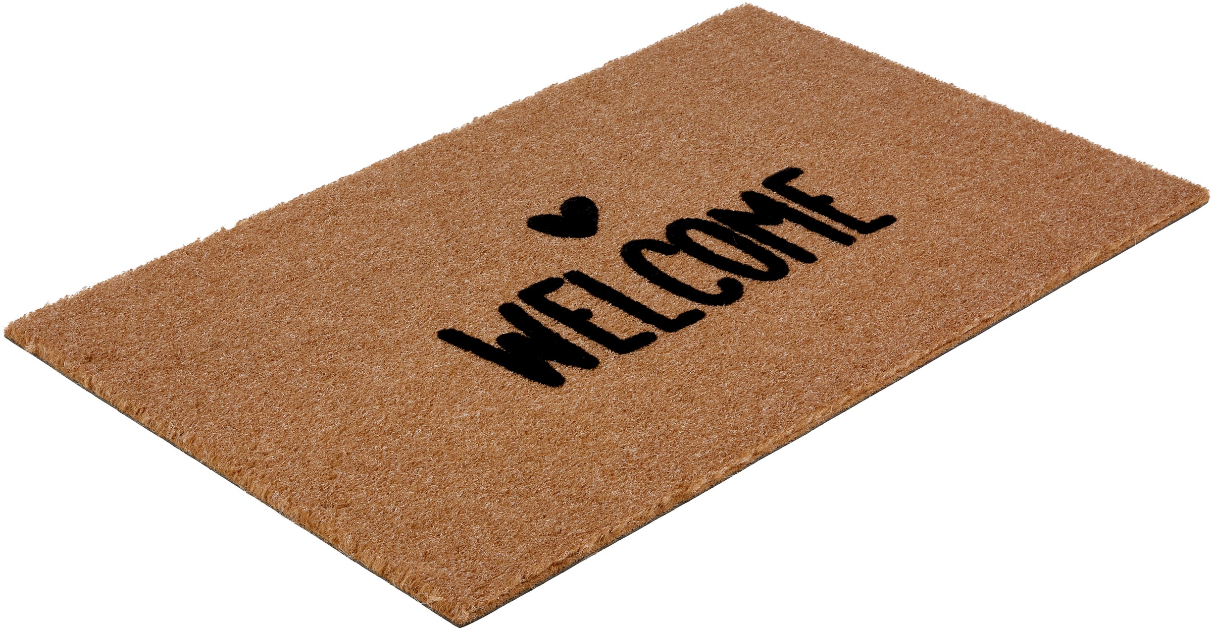 ASTRA Fußmatte »Power Flock 1« rechteckig 10 mm Höhe Türmatte mit Schriftzug, wetterfest