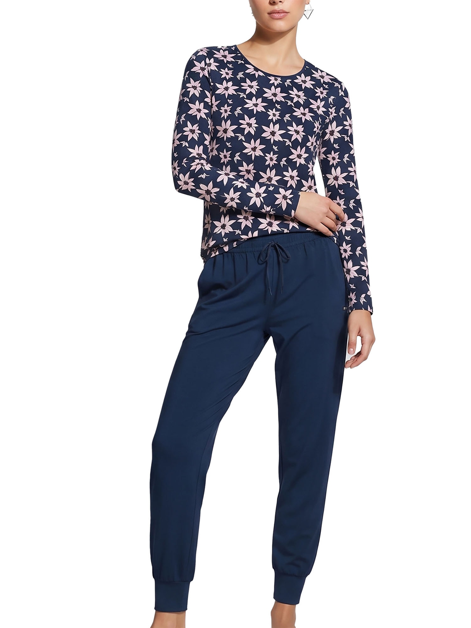 Ammann Schlafanzug »Damen langarm Shirt, lange Hose Night & Relax« 1 Stk.