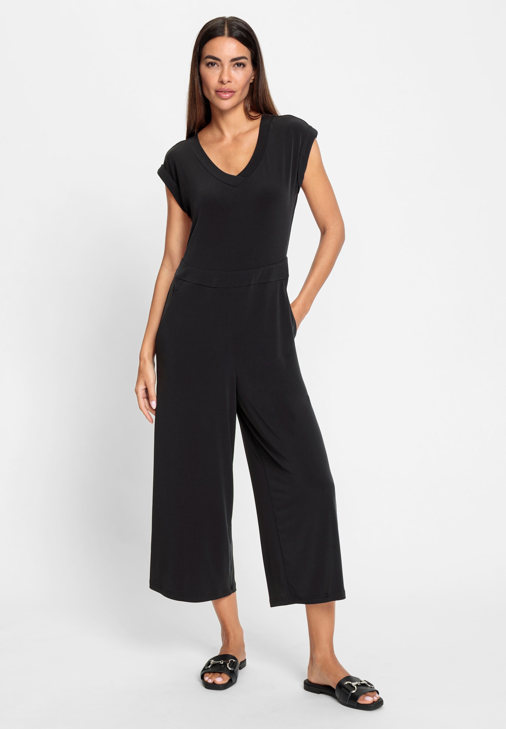 heine Jumpsuit »Jumpsuit Jumpsuit mit Taillennaht in Gürtel-Optik«