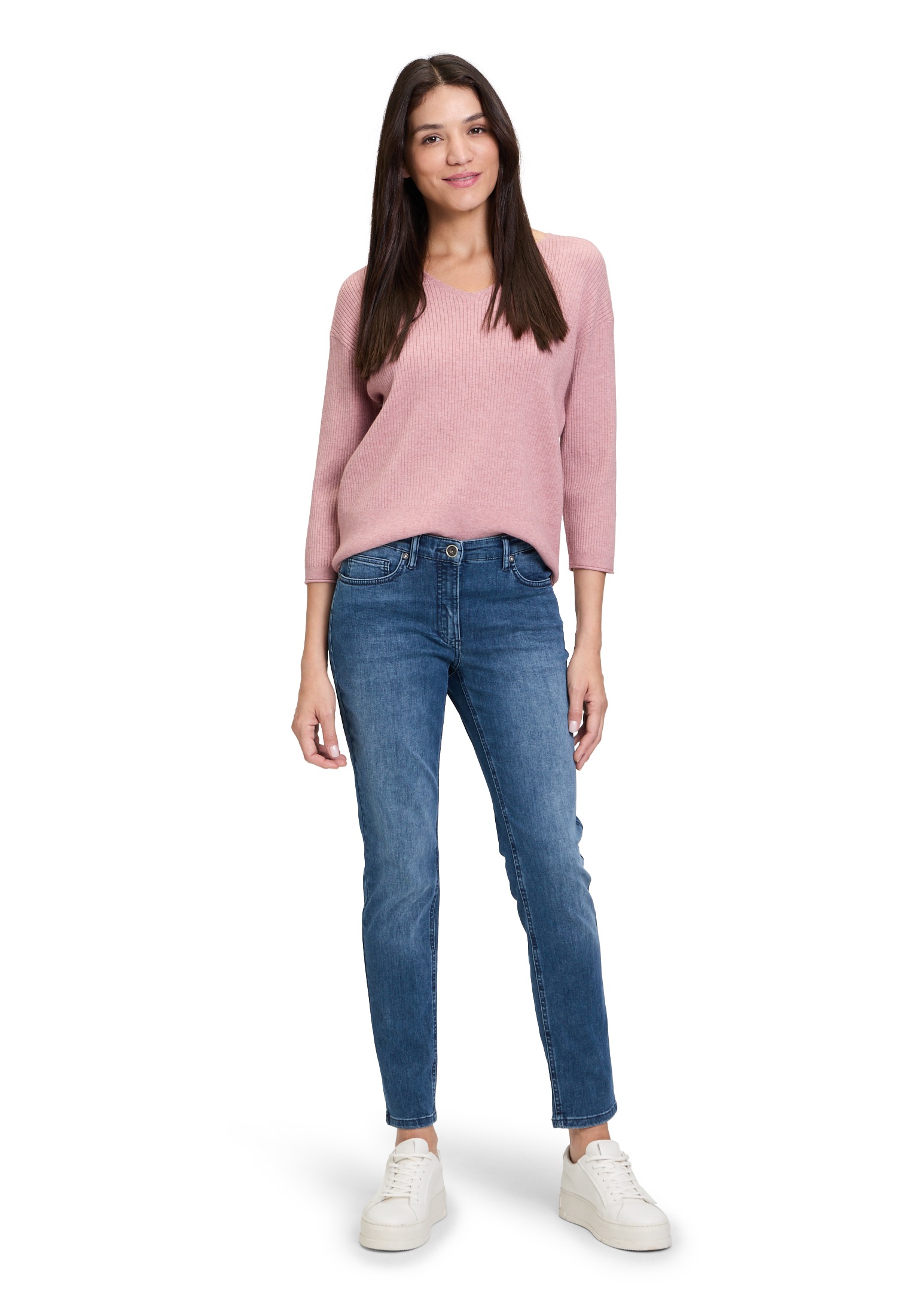 Betty Barclay Rundhalspullover »Feinstrickpullover mit V-Ausschnitt«
