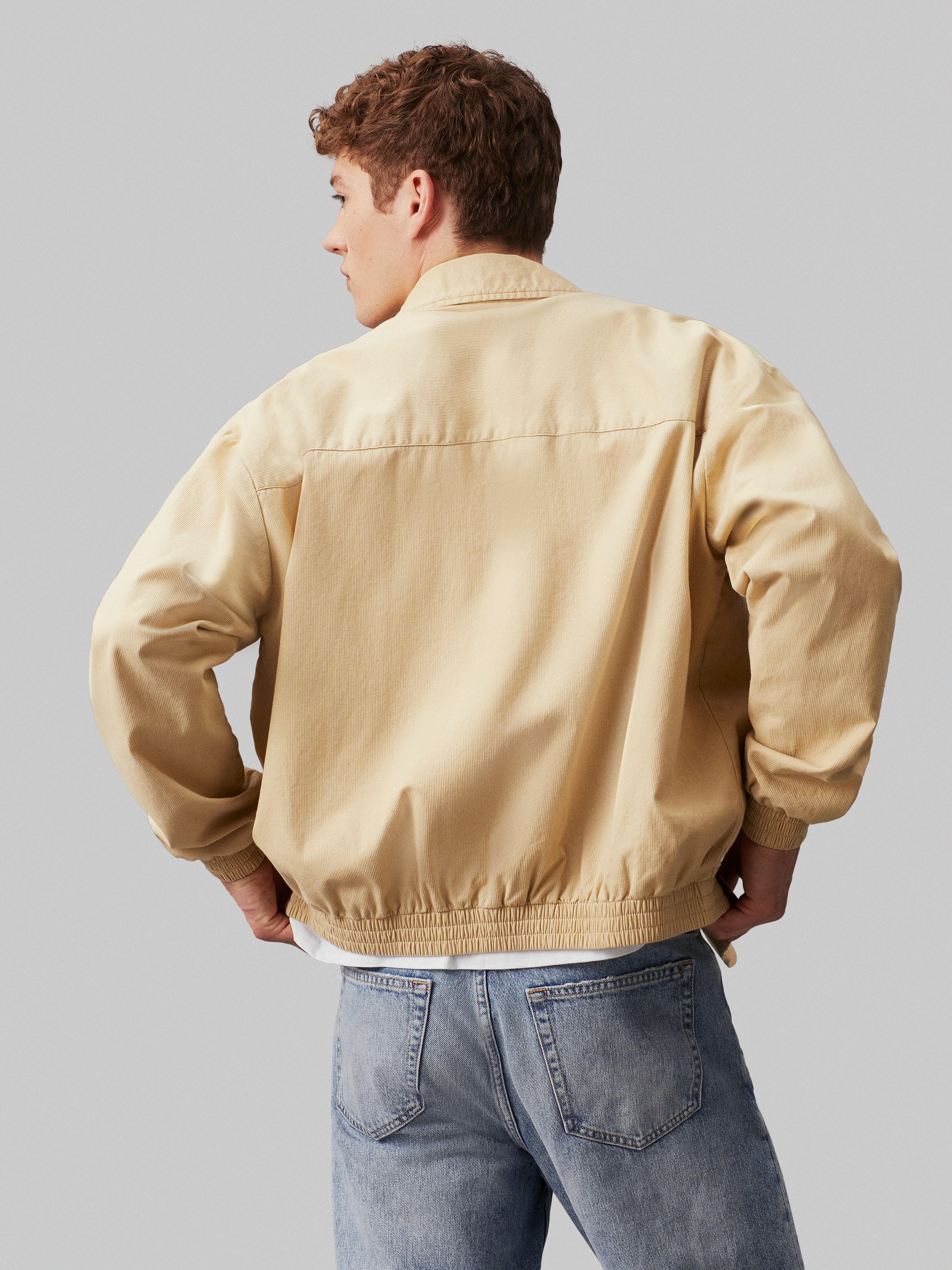 Calvin Klein Jeans Collegejacke »LINEAR TEXTURE HARRINGTON«, mit Logoprägung