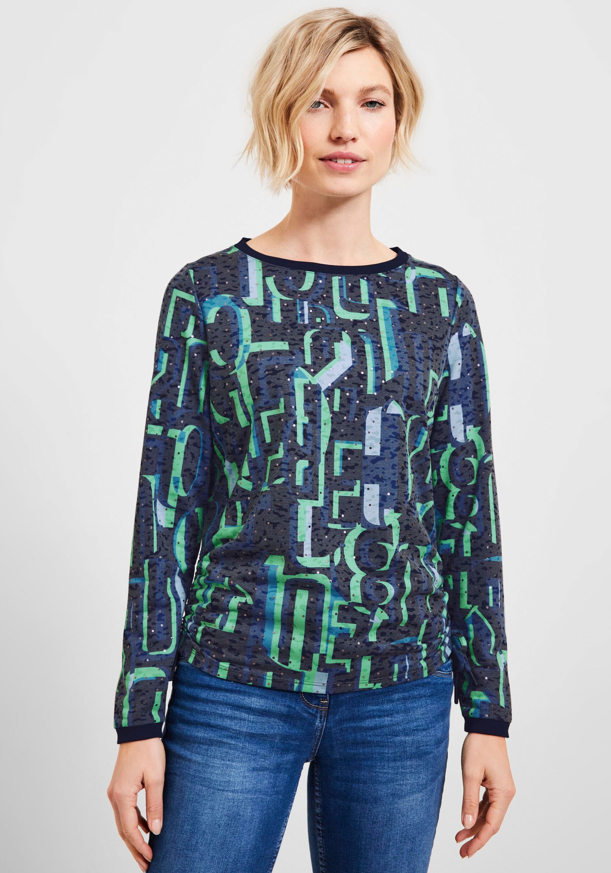Cecil Sweatshirt, mit seitlichen Tunnelzugbändern kaufen