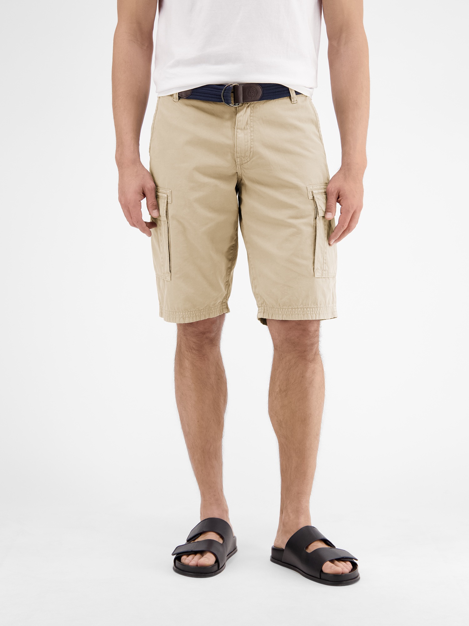 LERROS Bermudas »LERROS Cargobermuda inklusive Gürtel«, (Set)