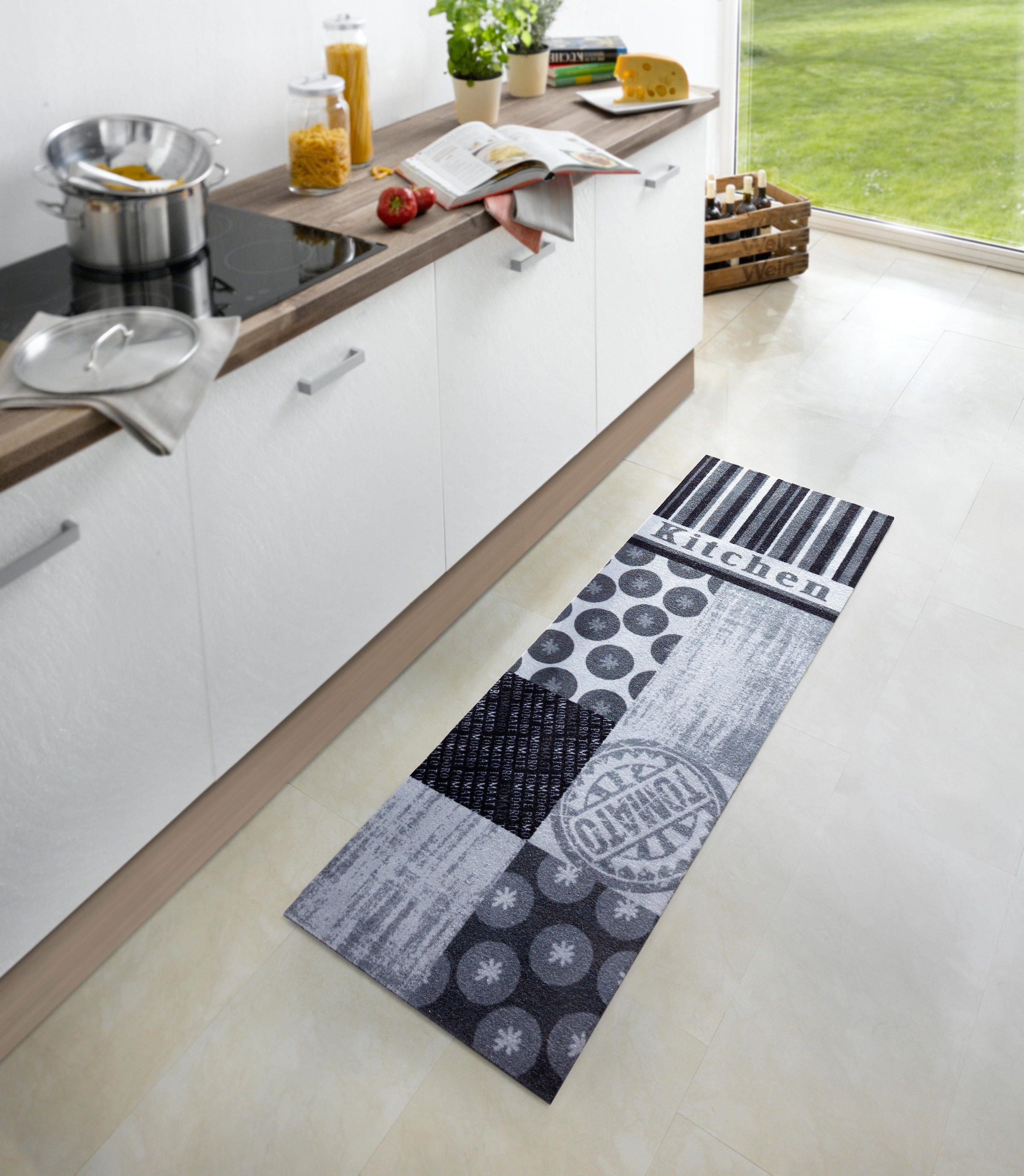 HANSE Home Küchenläufer »Tomato«, rechteckig, 5 mm Höhe, Kurzflor, rutschhemmend, Waschbar, Strapazierfähig, Pflegeleicht