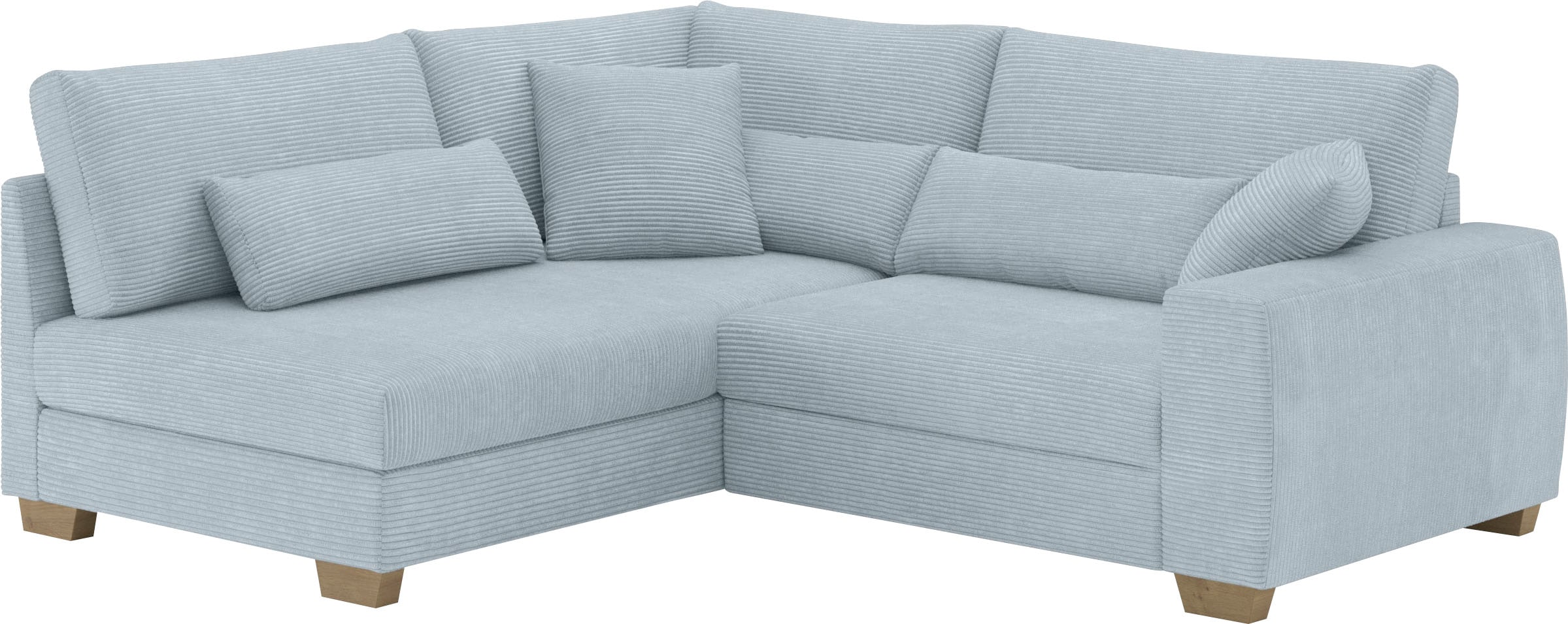 Mr. Couch Ecksofa »Helena L-Form«, Mit Federkern, wahlweise mit Bettfunktion und Taschenfederkern