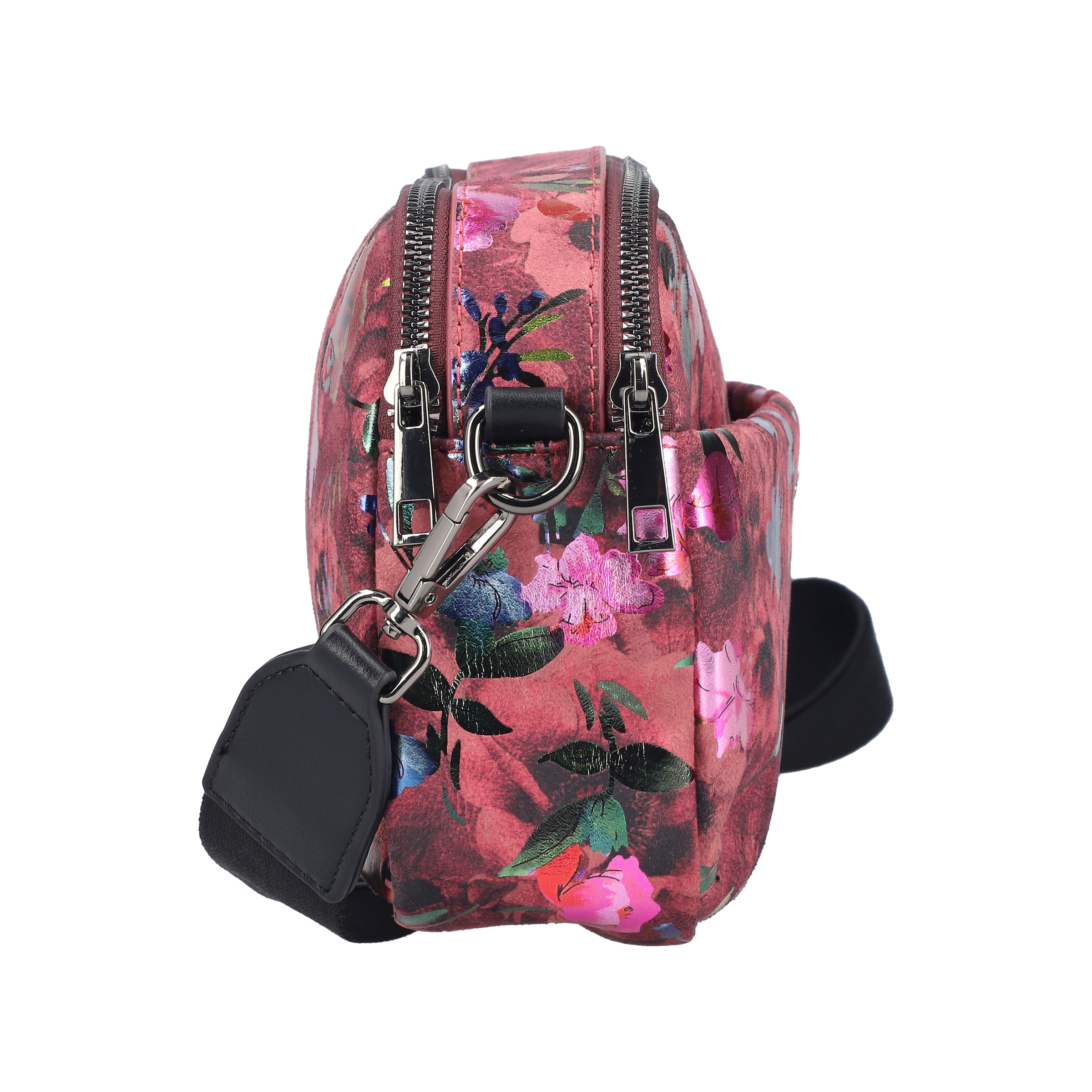 Rieker Umhängetasche Damen Schultertasche, Handtasche mit zwei Reißverschlüssen