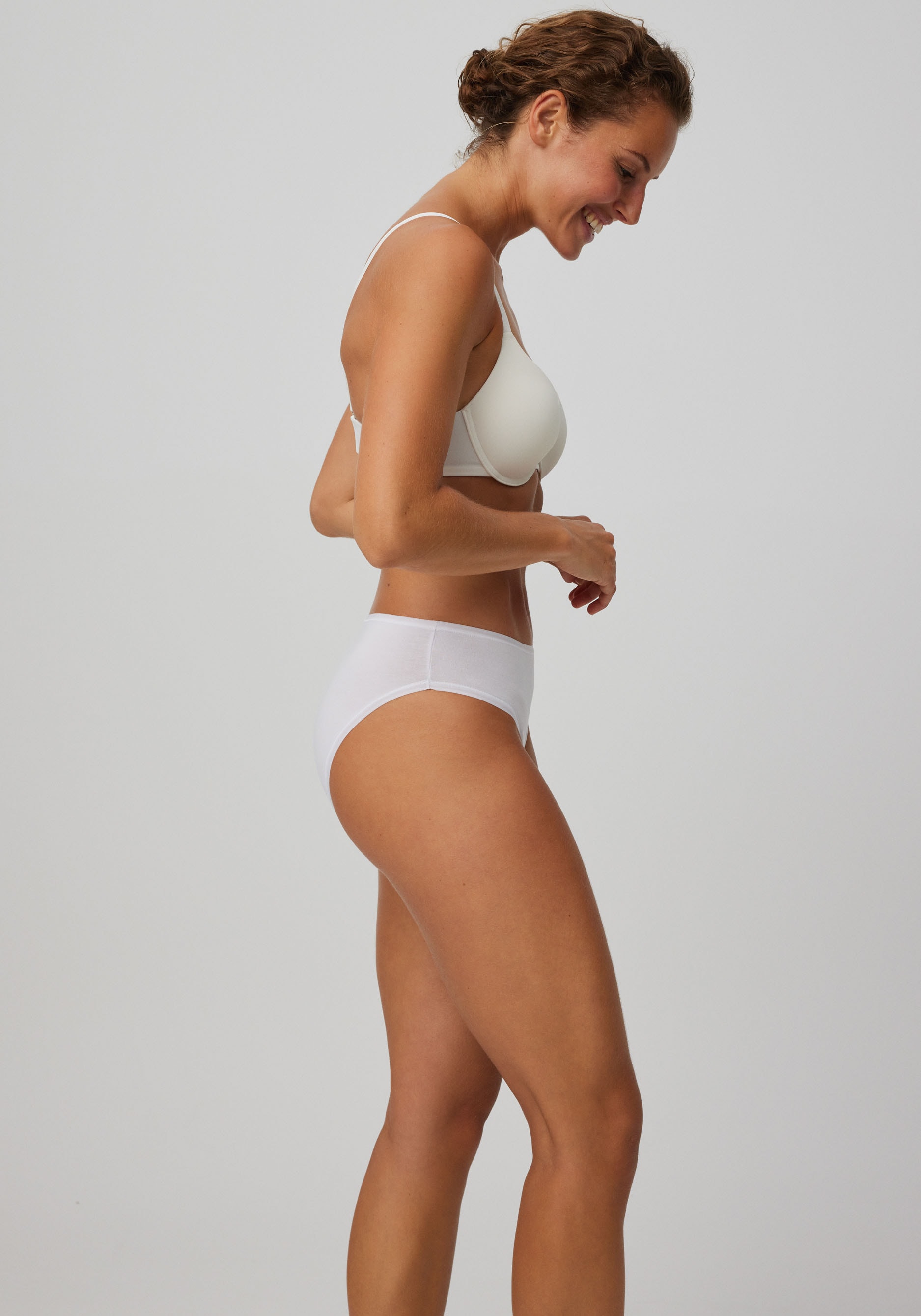 YSABEL MORA Midislip »BASIC COLLECTION COTTON«, (2er Pack), mit hochgeschnittener Passform für jeden Tag