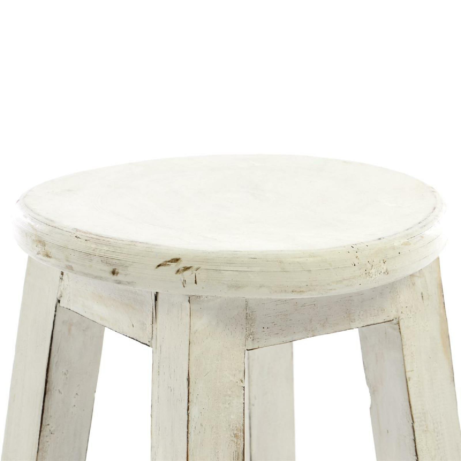 VCM Gartenstuhl »Vintage Hocker weiß«