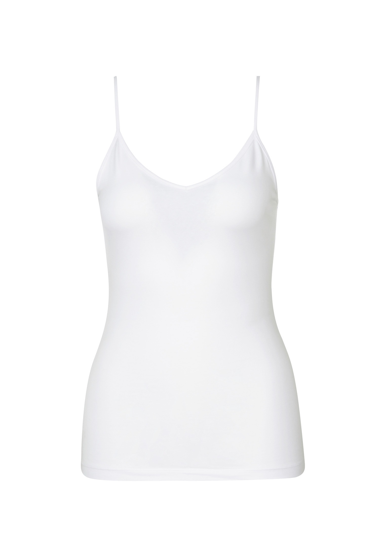 seidensticker Trägertop »Schwarze Rose« Ohne Arm V-Neck Uni