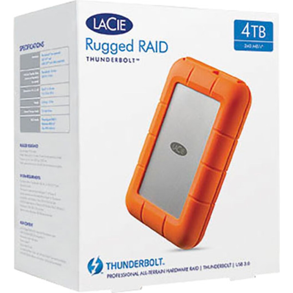 LaCie externe HDD-Festplatte »Rugged RAID Shuttle«, Anschluss USB-C-USB 3.0-USB-C