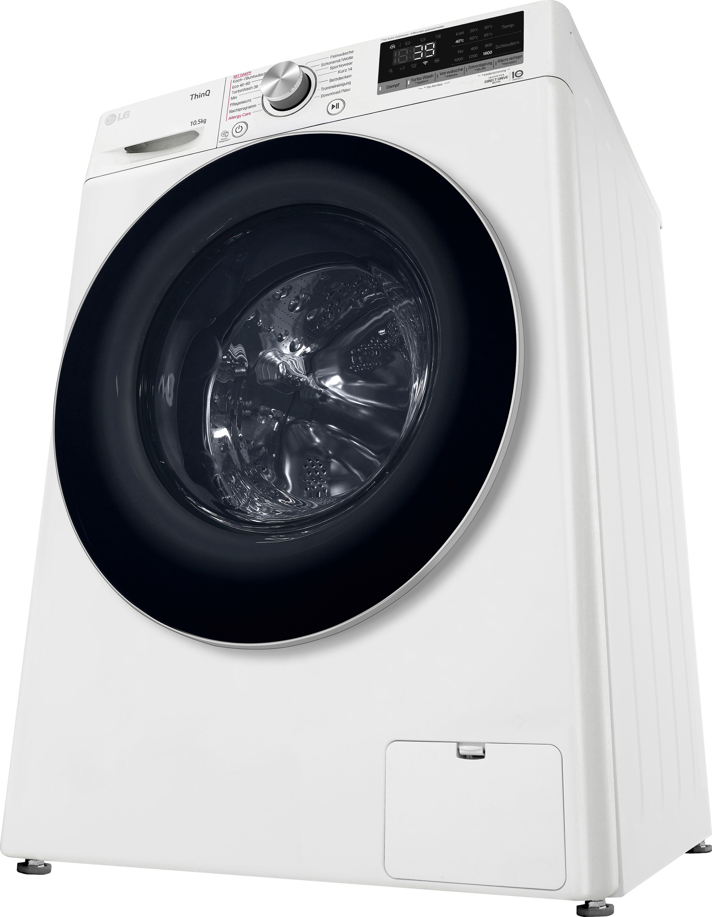 LG Waschmaschine »F6WV710P1«, F6WV710P1, 39 nur kg, U/min, Minuten mit 10,5 Garantie TurboWash® Jahren in Waschen 3 - 1600 XXL
