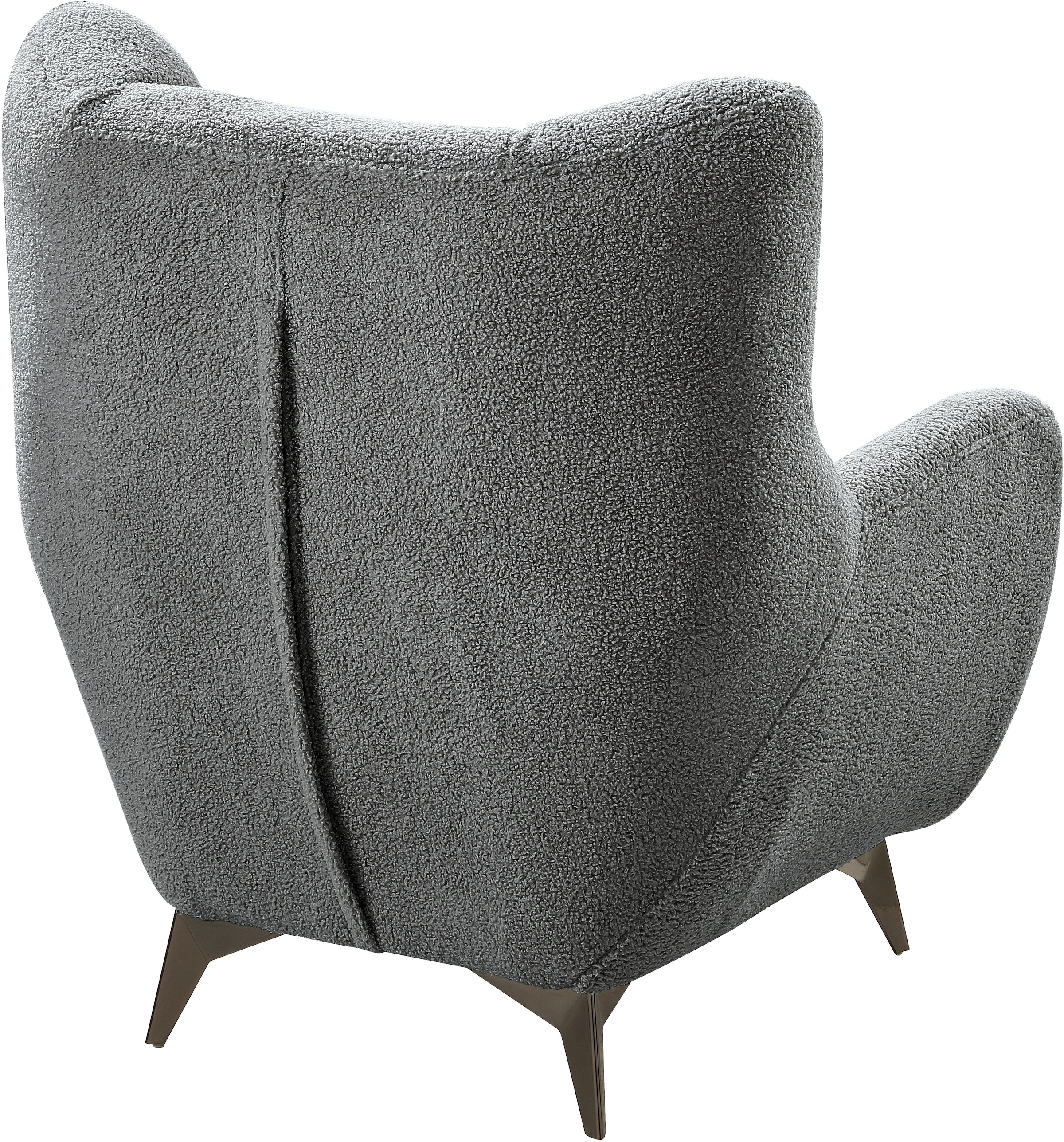 ATLANTIC home collection Sessel »Shawn«, mit Federkern, trendy Bezug mit Teddyoptik