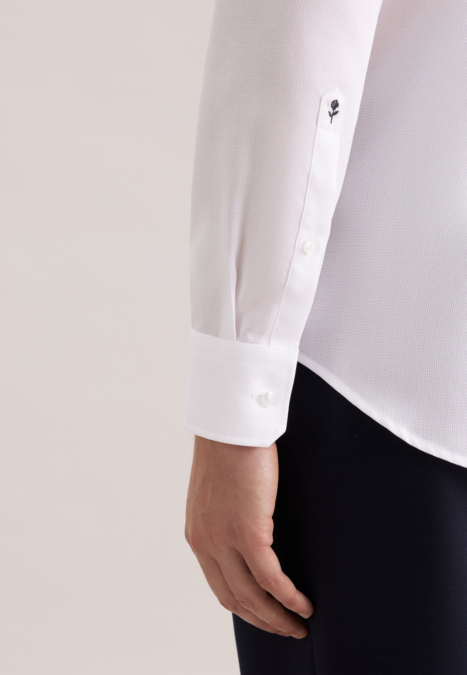 seidensticker Businesshemd »Schwarze Rose« X-Slim 1/1 Kentkragen Struktur