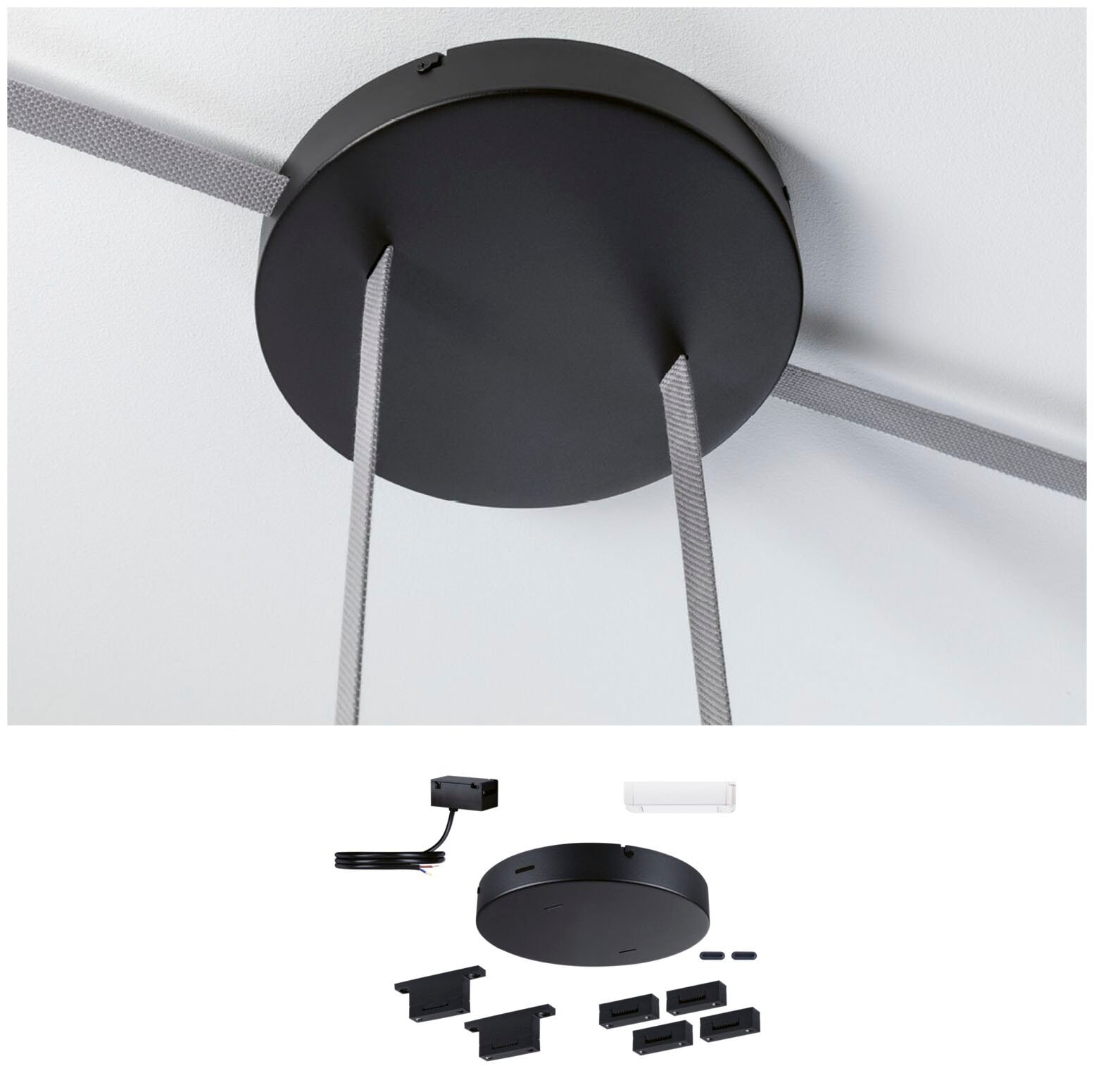 Paulmann Hängeleuchte »ULine  Installationsset 230/48V max. 60W Schwarz« 9 Stk.