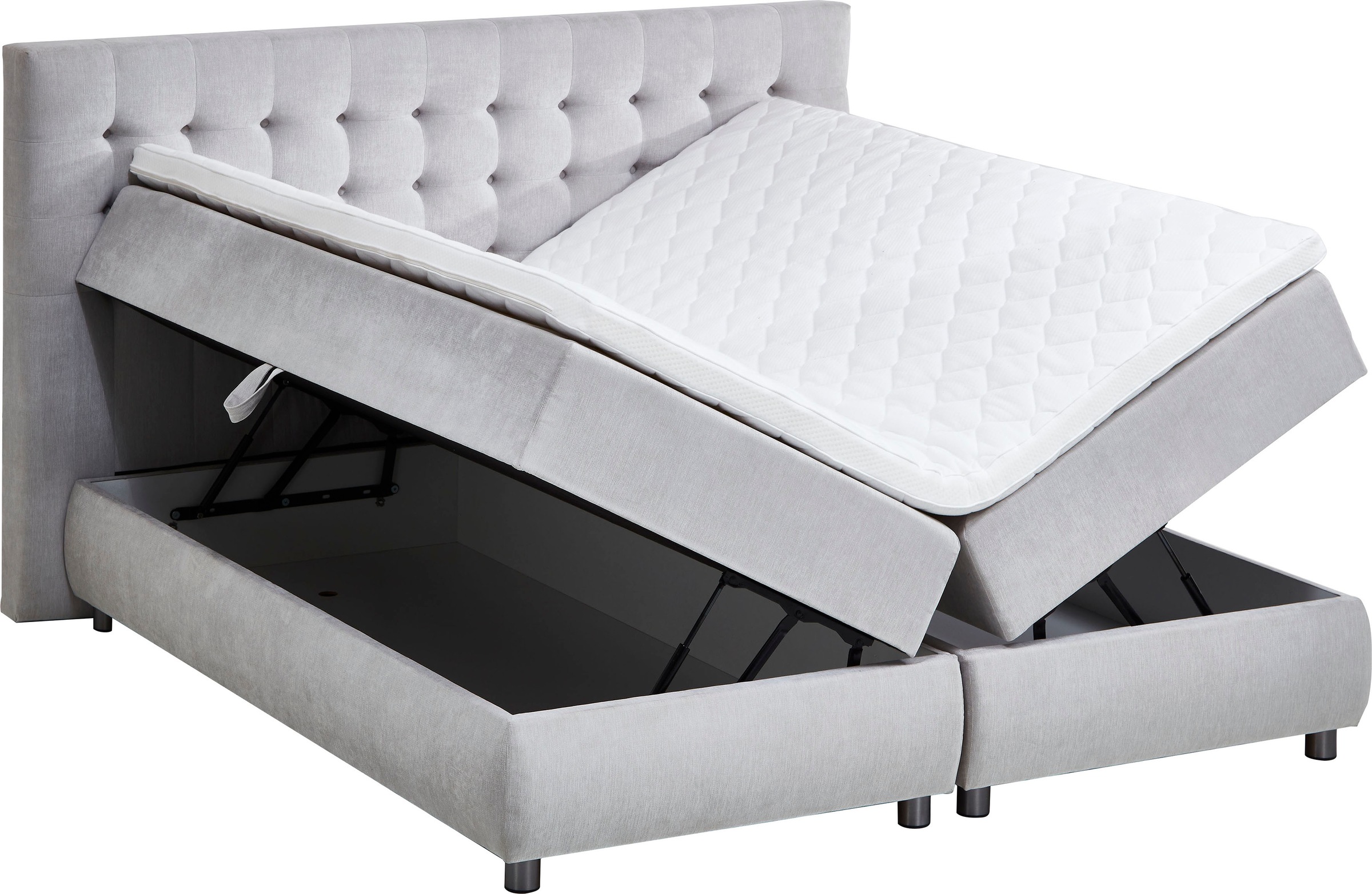 ATLANTIC home collection Boxspringbett »Tina«, mit Bettkasten und Topper, auch in Überlänge