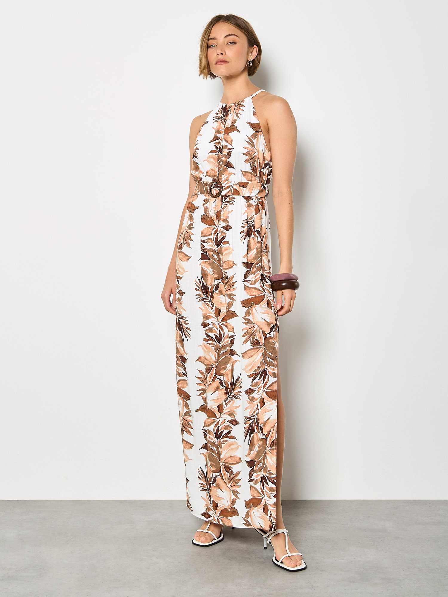 Apricot Maxikleid »Neckholder Maxikleid« mit Gürtel