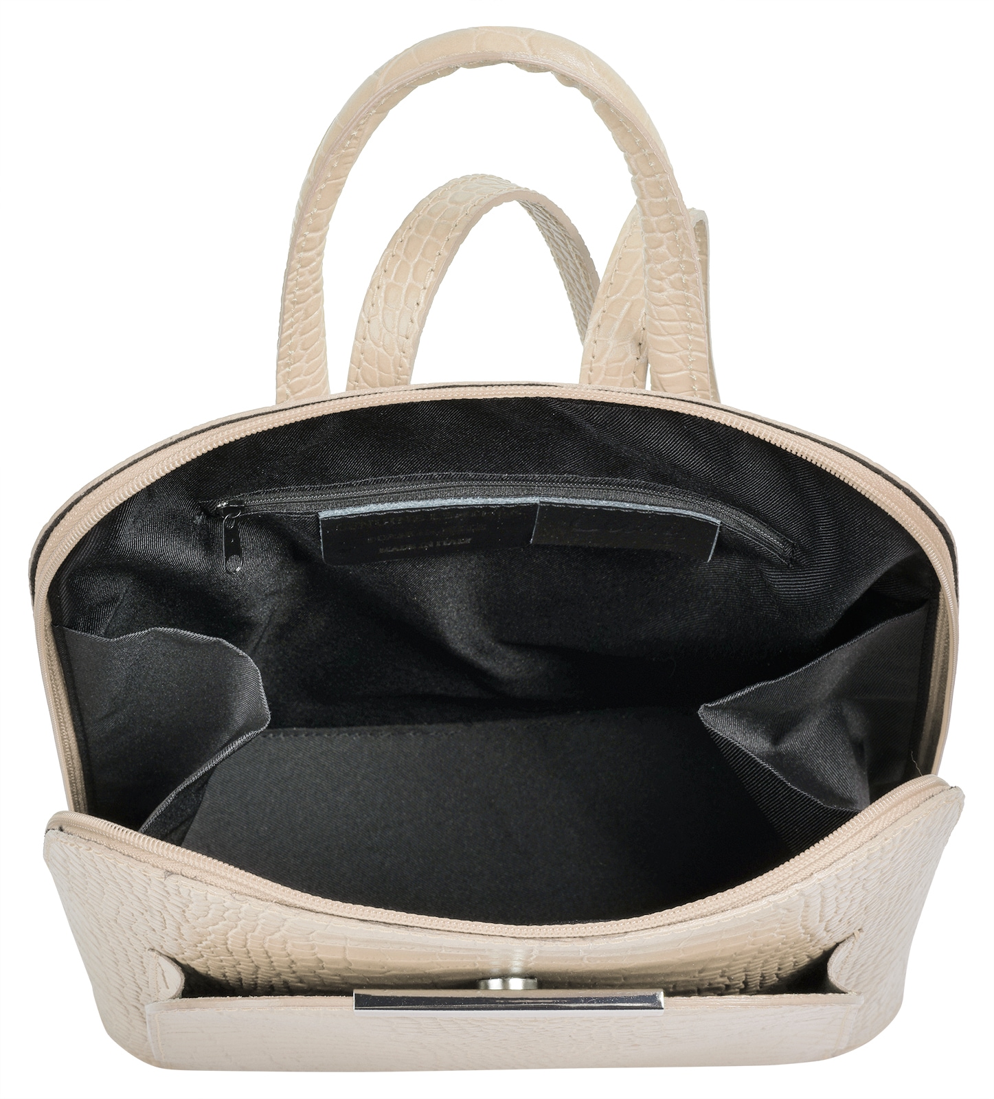 Cluty Cityrucksack, echt Leder, Made in Italy