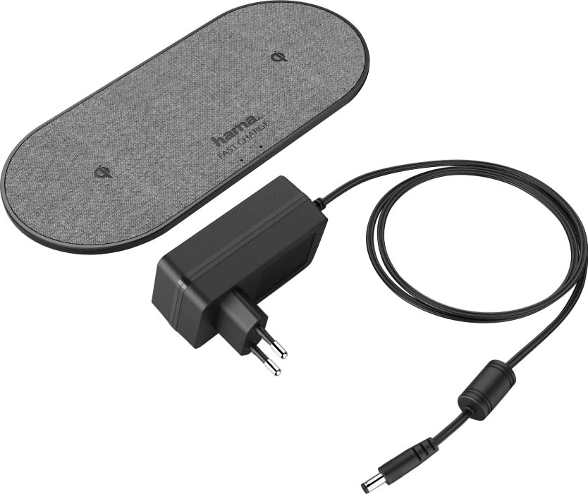 Hama Induktions-Ladegerät »Kabelloses Ladegerät "QI-FC10 DUO", Schwarz Wireless Charger« kaufen