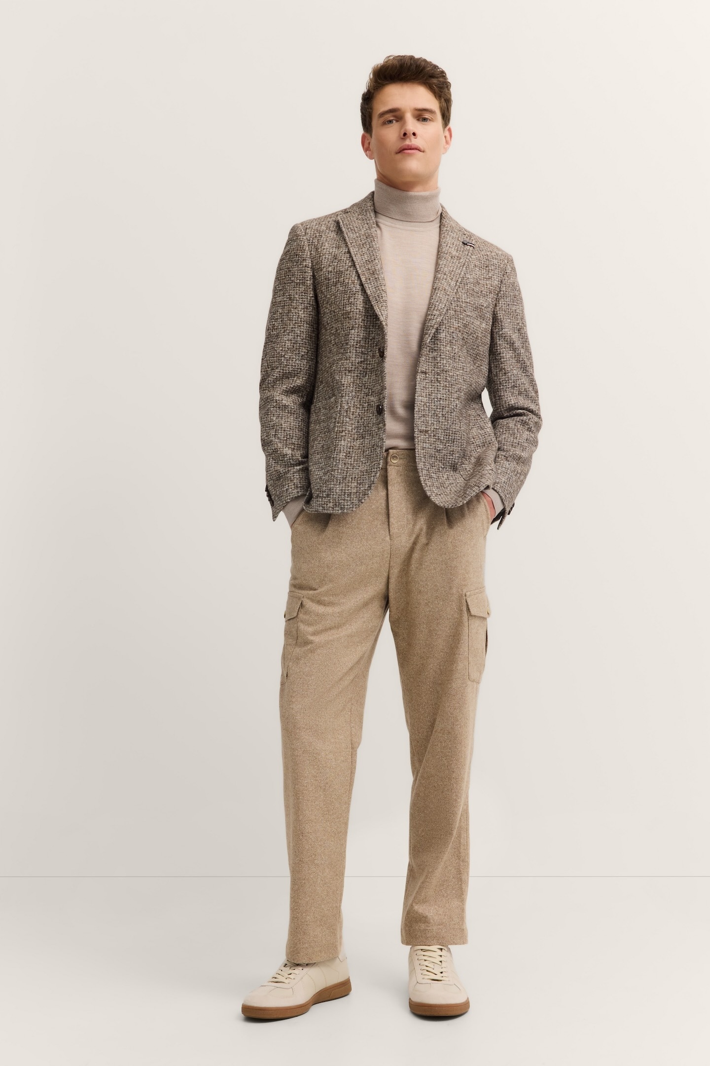 bugatti Sakko »Modern Fit« Jersey mit Stretch mit Klein-Dessin