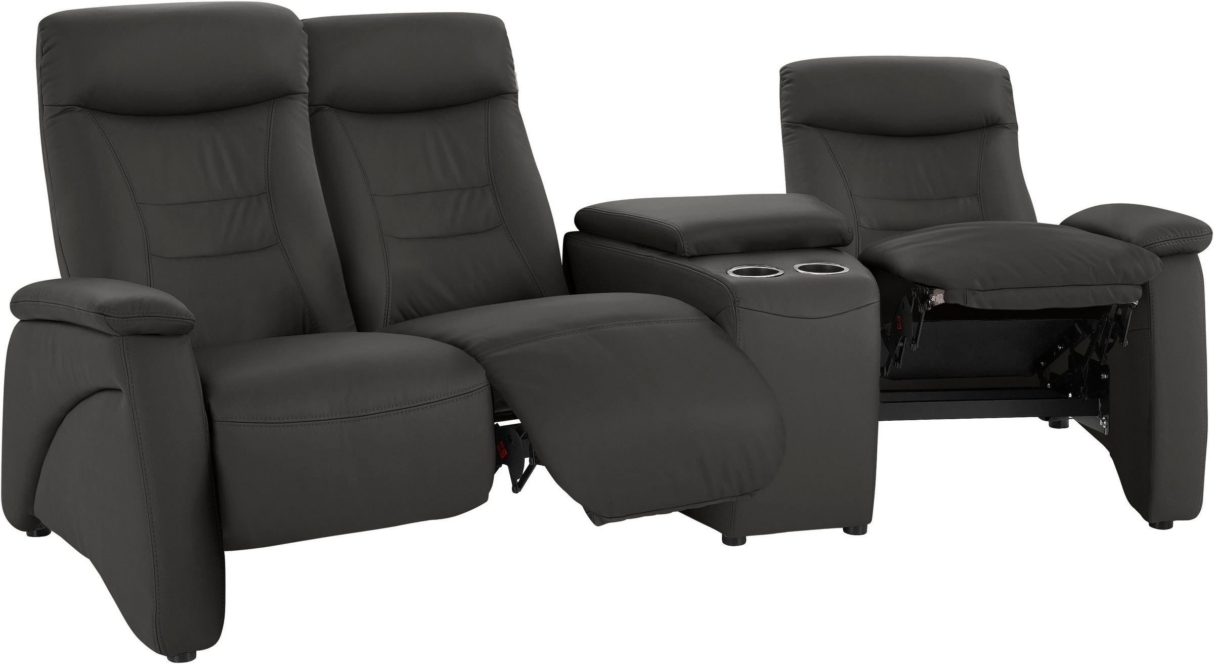 exxpo - sofa fashion 3-Sitzer »Ascoli, Kinosofa mit hohem Sitzkomfort, bequeme Armlehnen«, inkl. Relaxfunktion, Ablage und Staufach, hohe Rückenlehne