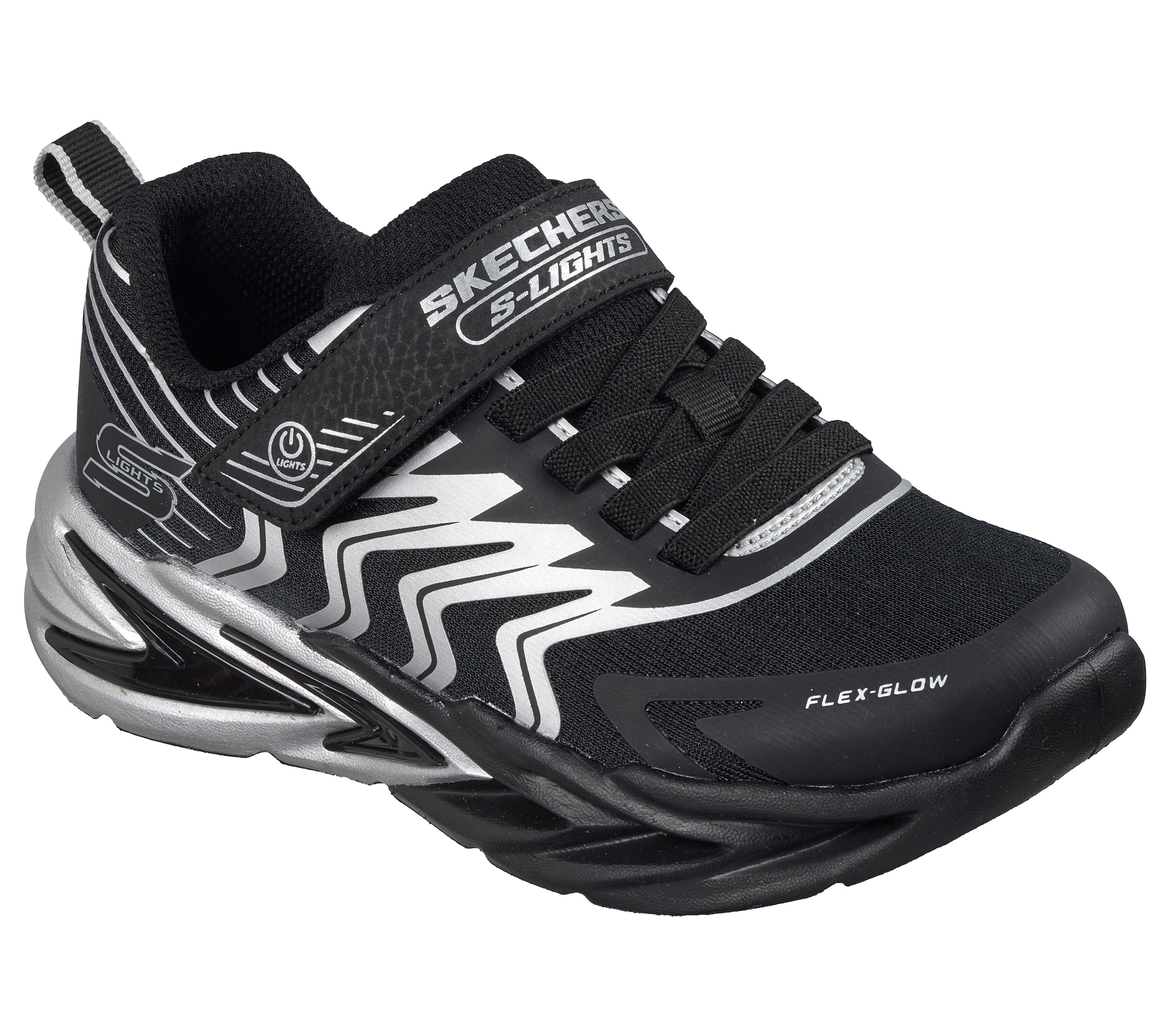 Skechers Sneaker »FLEX-GLOW ULTRA Blinkschuh«  Klettschuh mit Klettverschluss, Größenschablone zum Download