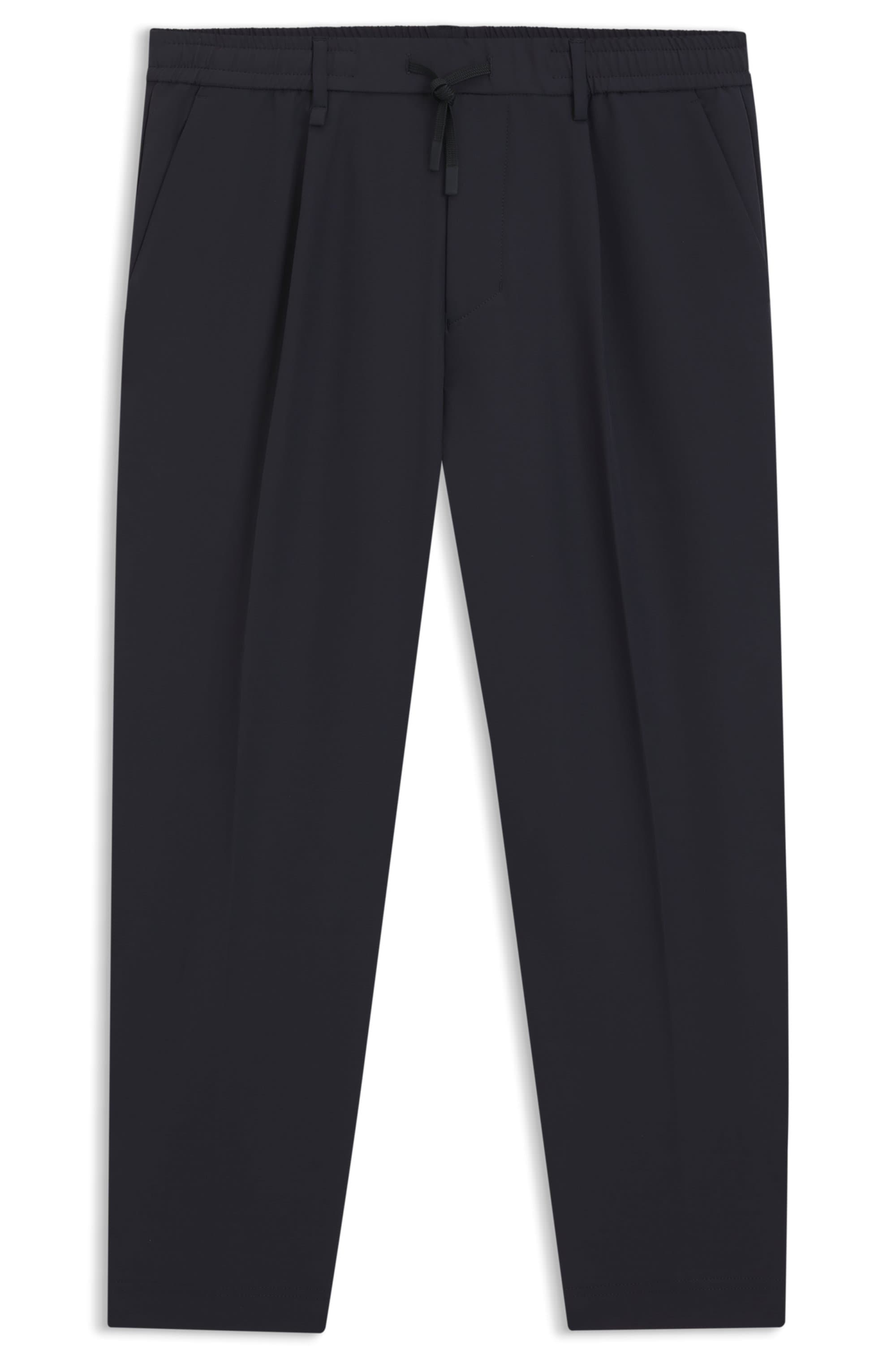 BOSS GREEN Webhose »T Convert-Pleat«, mit Zugbund und Markenlabel