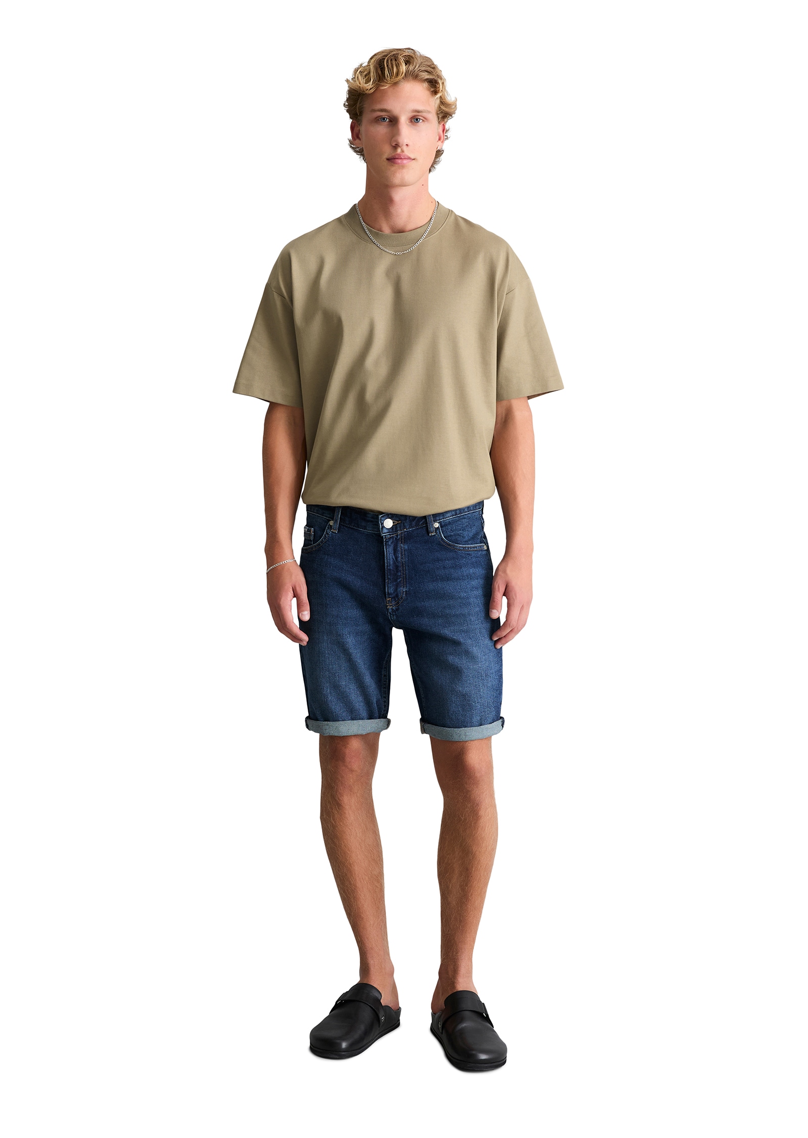 Marc O'Polo DENIM Jeansshorts »Model Mats tapered fit aus Bio-Baumwoll-Mix«