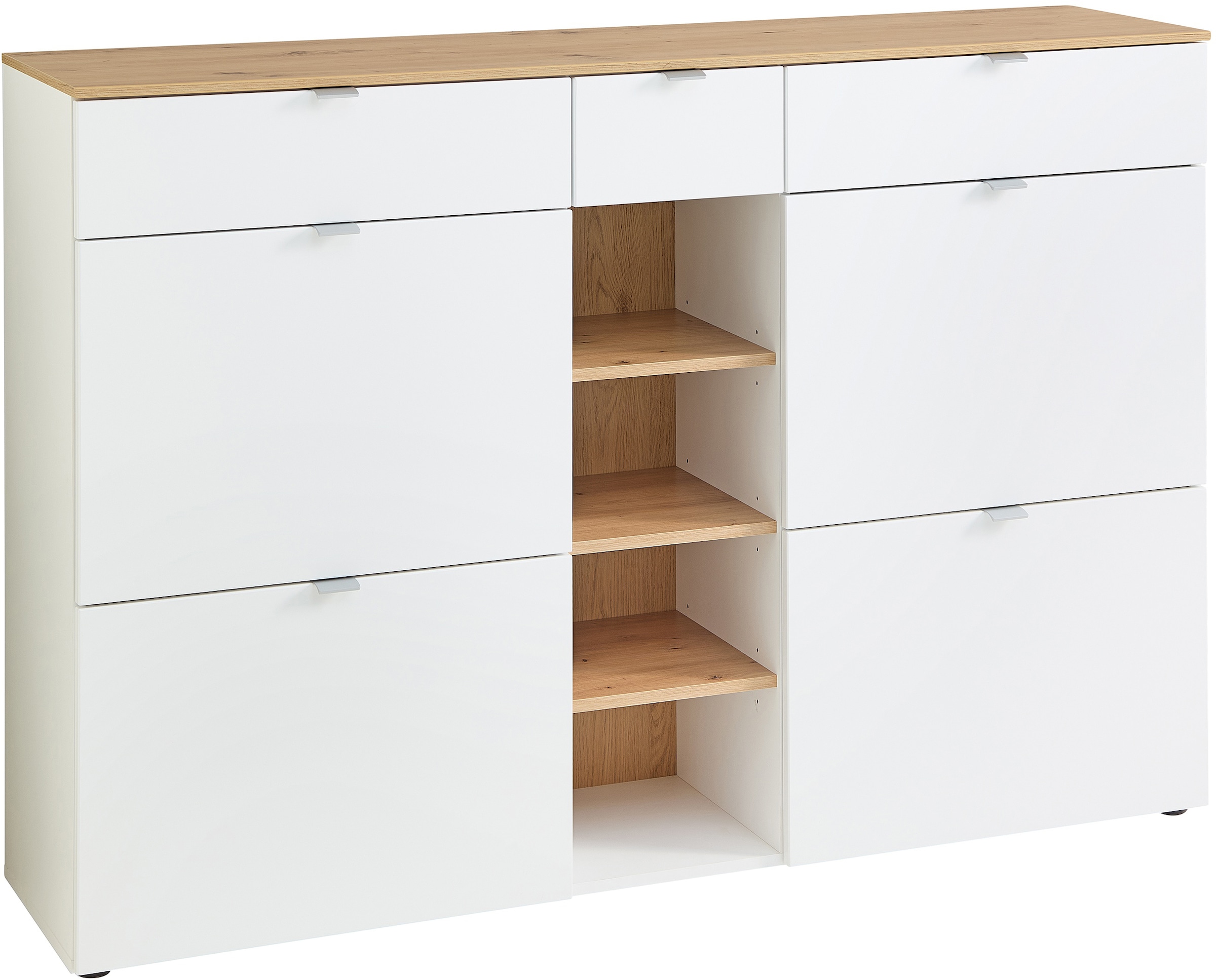 Innostyle Schuhschrank »Bari Schuhschrank mit Schubkästen, BxHxT 7148x103x38 cm« 1 Stk. tlg. 4 Klappen, 12 Fächer, Softclose, ABS Kantenschutz