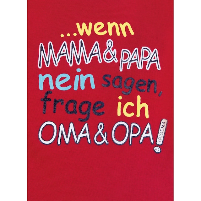 Trigema T-Shirt »TRIGEMA Shirt Feinripp Oma & Opa« bei ♕