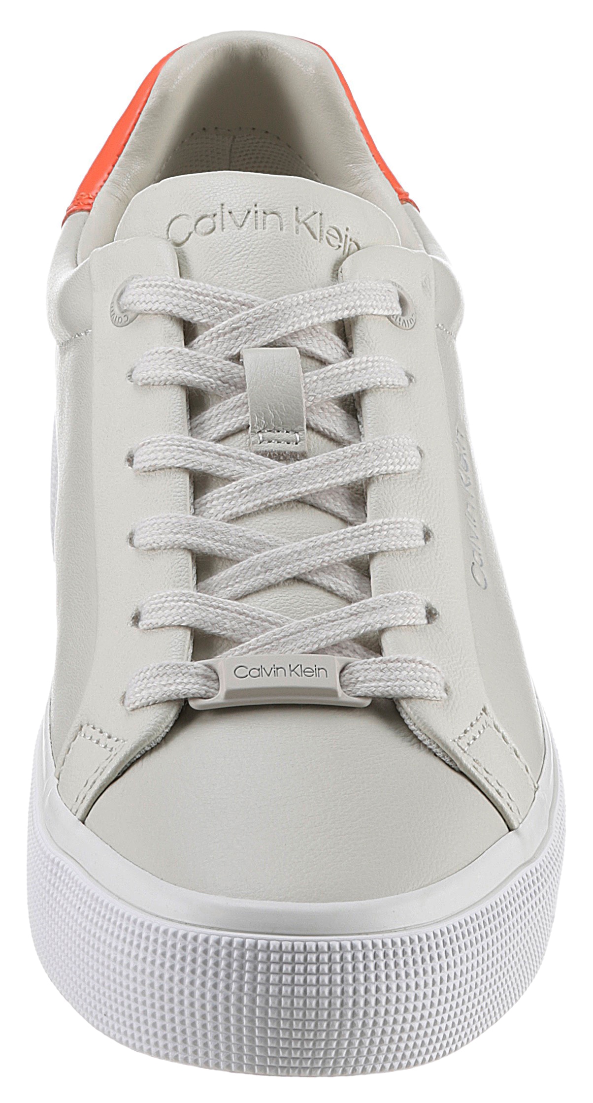 Calvin Klein Plateausneaker »VULC LACE UP - DIAMOND FOXING«, mit Kontrastbesatz an der Ferse, Freizeitschuh, Halbschuh, Schnürschuh