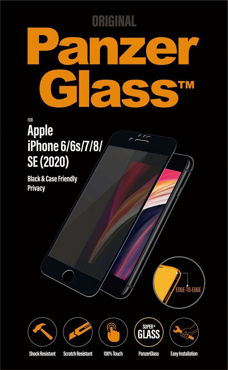 PanzerGlass Displayschutzglas »Privacy Case Friendly iPhone 6/7/8/SE (2020)« für Apple iPhone 6/6s/7/8/SE (2020)