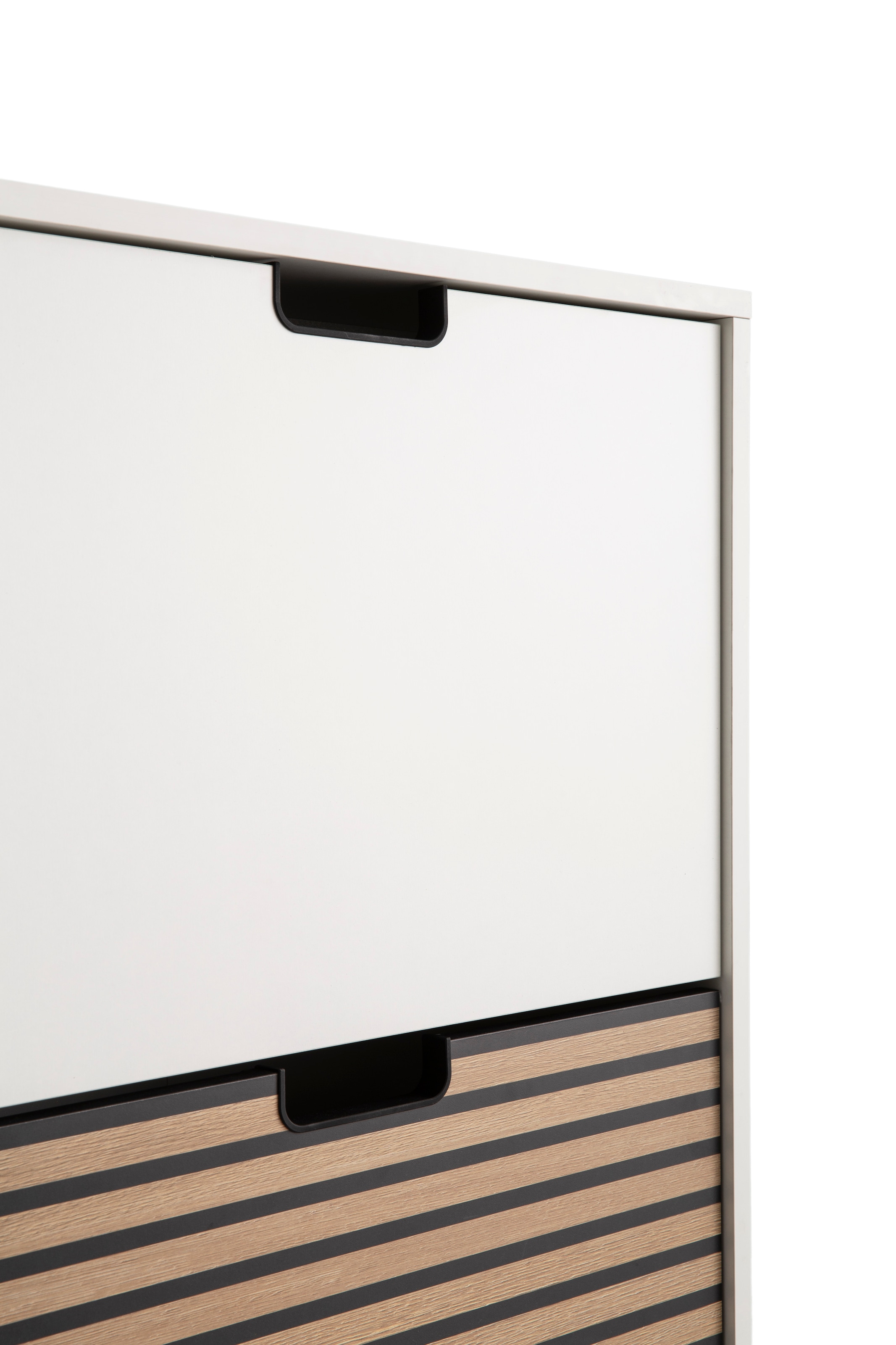 Schildmeyer Schuhschrank »Ryker Schuhschrank, Breite 59 cm« 1 Stk. tlg. eine Klappe in Akustikplatten-Optik, Platz für 6 Paar Schuhe