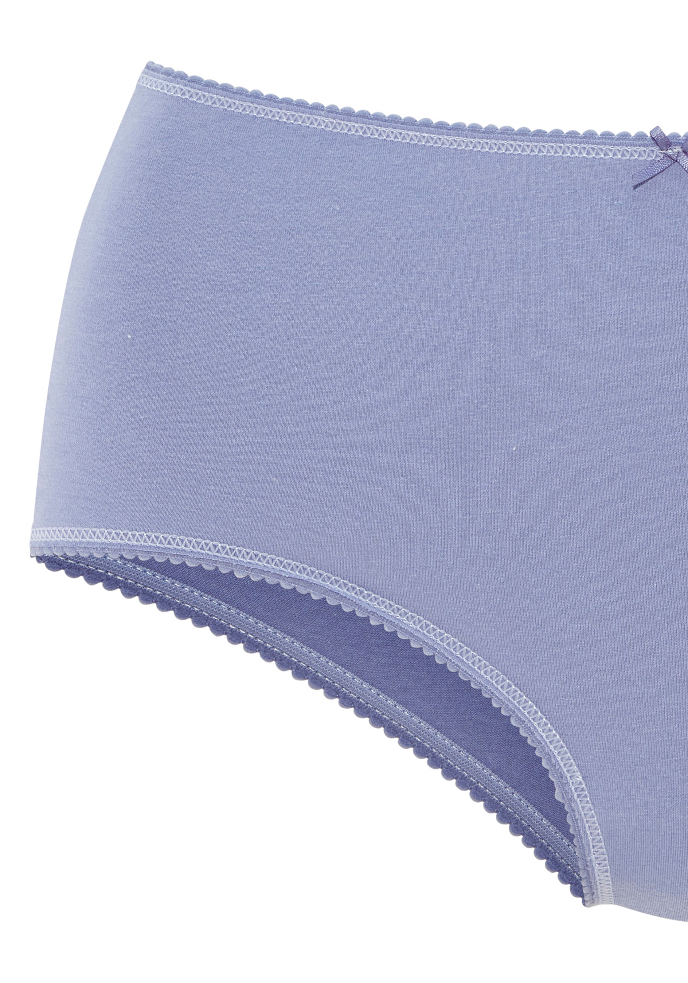 Vivance Taillenslip 5er Pack,  mit kleiner Häkelkante, elastische Baumwollmischung