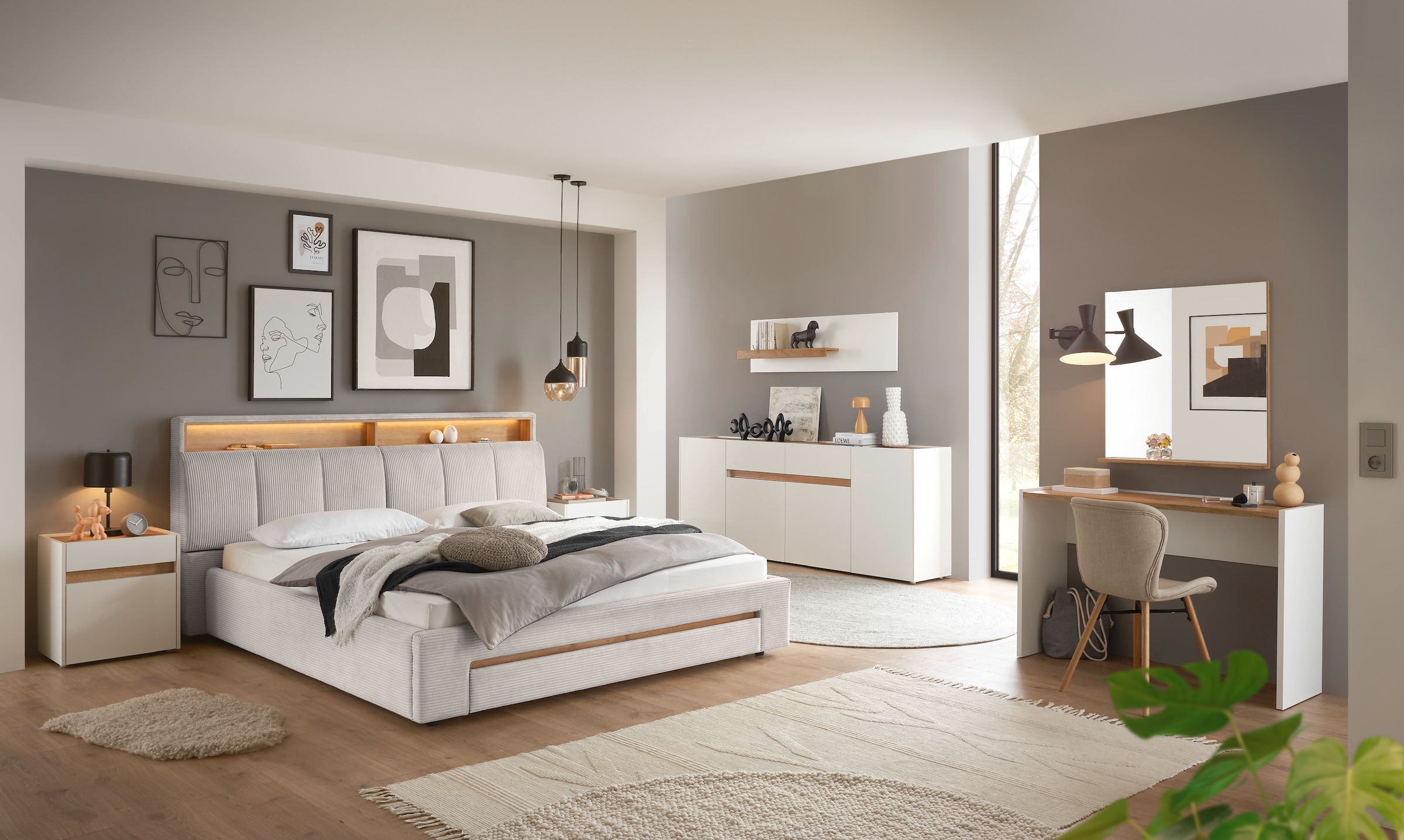INOSIGN Nachtkommode »CiTY/GiRON, Nachttisch, Nachtschrank, Bestellschrank, Nachtkonsole«, in zwei Farben erhältlich, Stauraumfach und Schublade