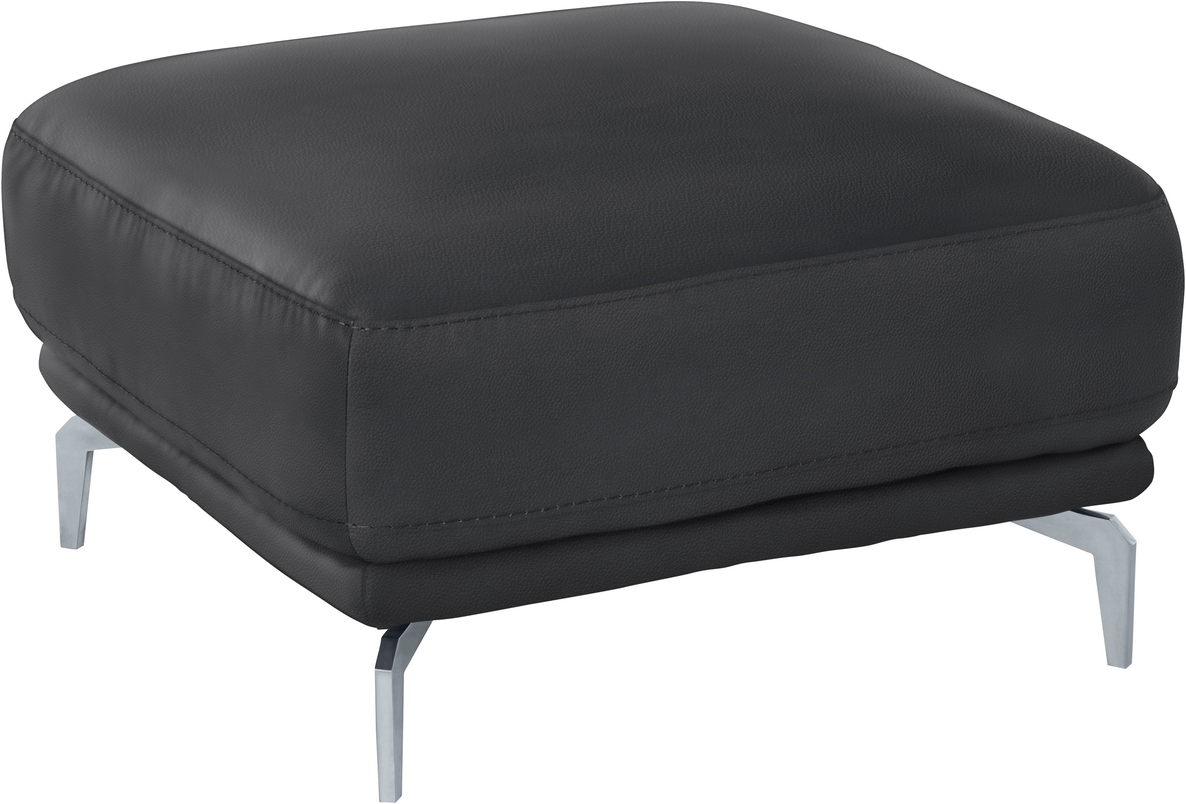 W.SCHILLIG Hocker »montanaa«, mit Metallfüßen in Silber matt, Breite 71 cm