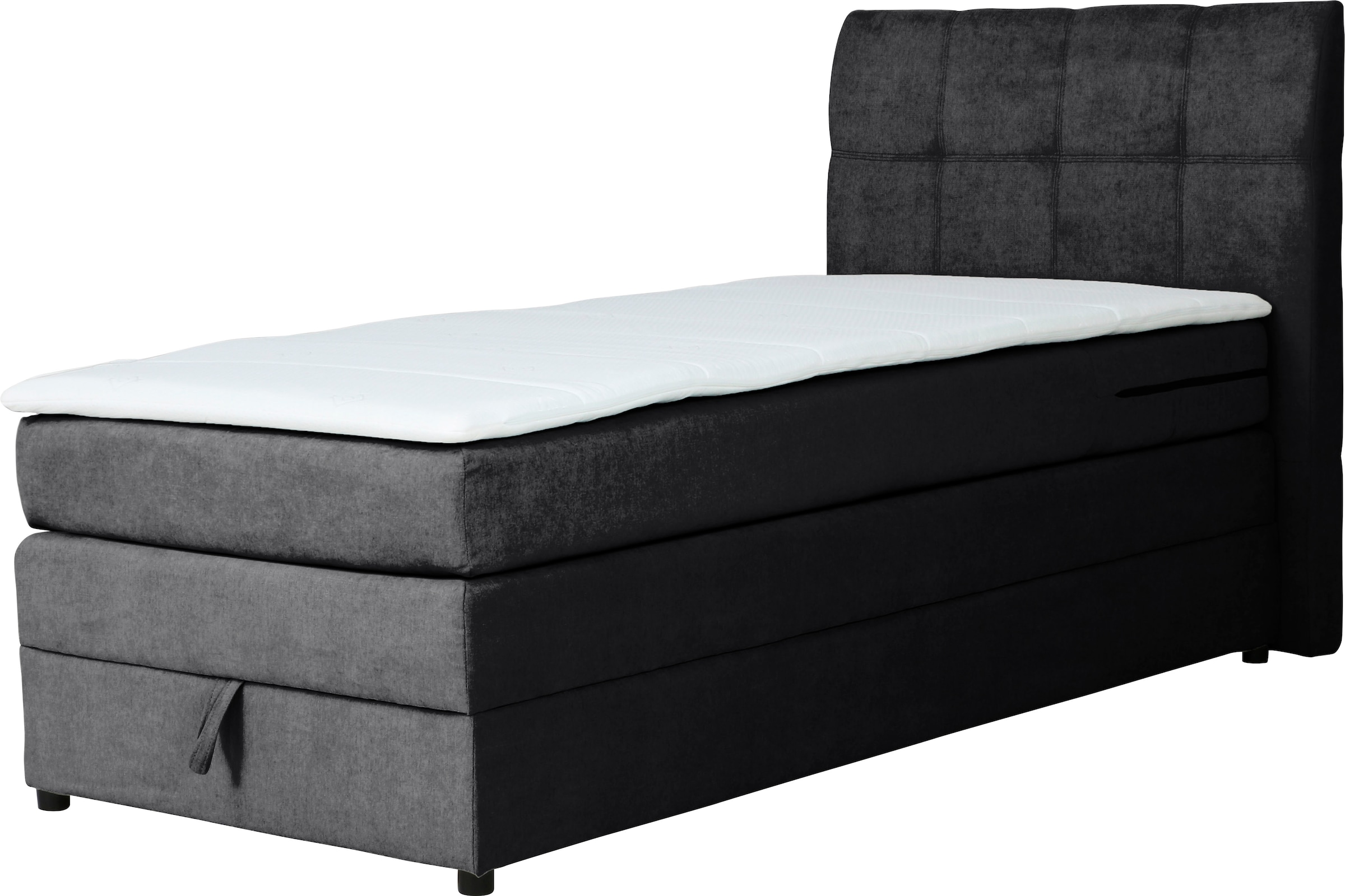 Home affaire Boxspringbett »Finja« besonders komfortable Liegehöhe, mit praktischem Bettkasten