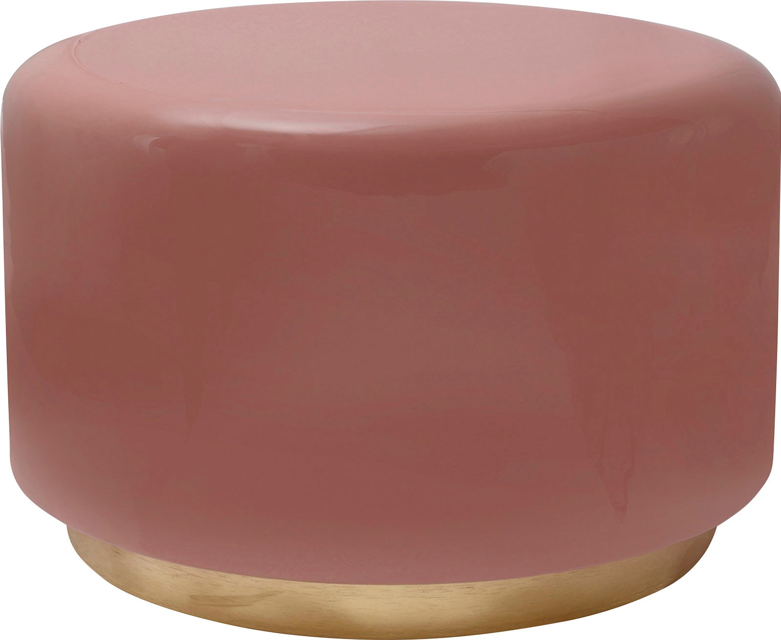 Kayoom Sitzhocker »Hocker Artisse, Edler Touch durch goldenen Sockel«, (1 St.), stilvoll, farbig lackiert, dekorativ, Moderner Look