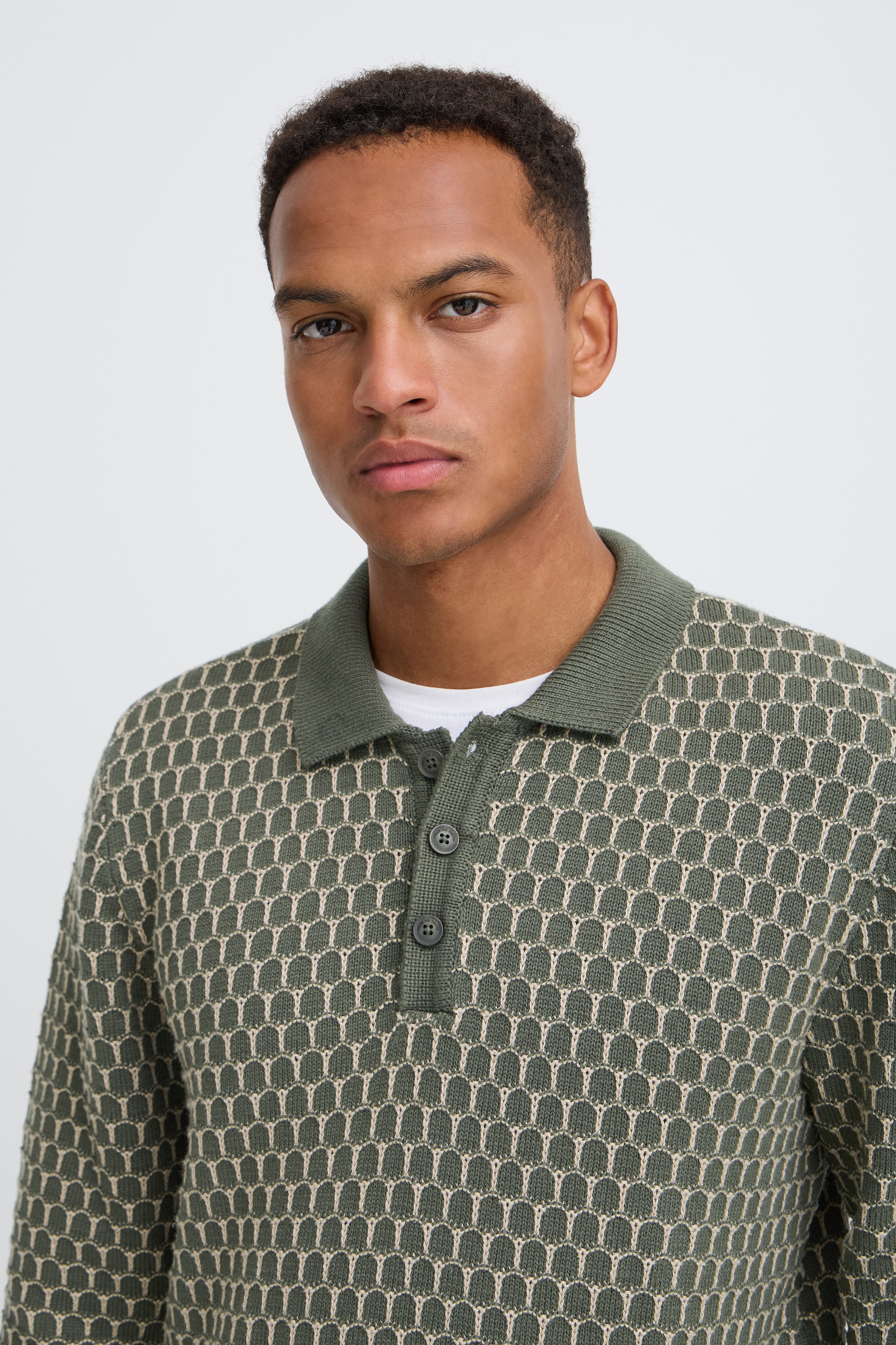 Blend Polokragenpullover »BHDONG POLO« Baumwolle, regular fit