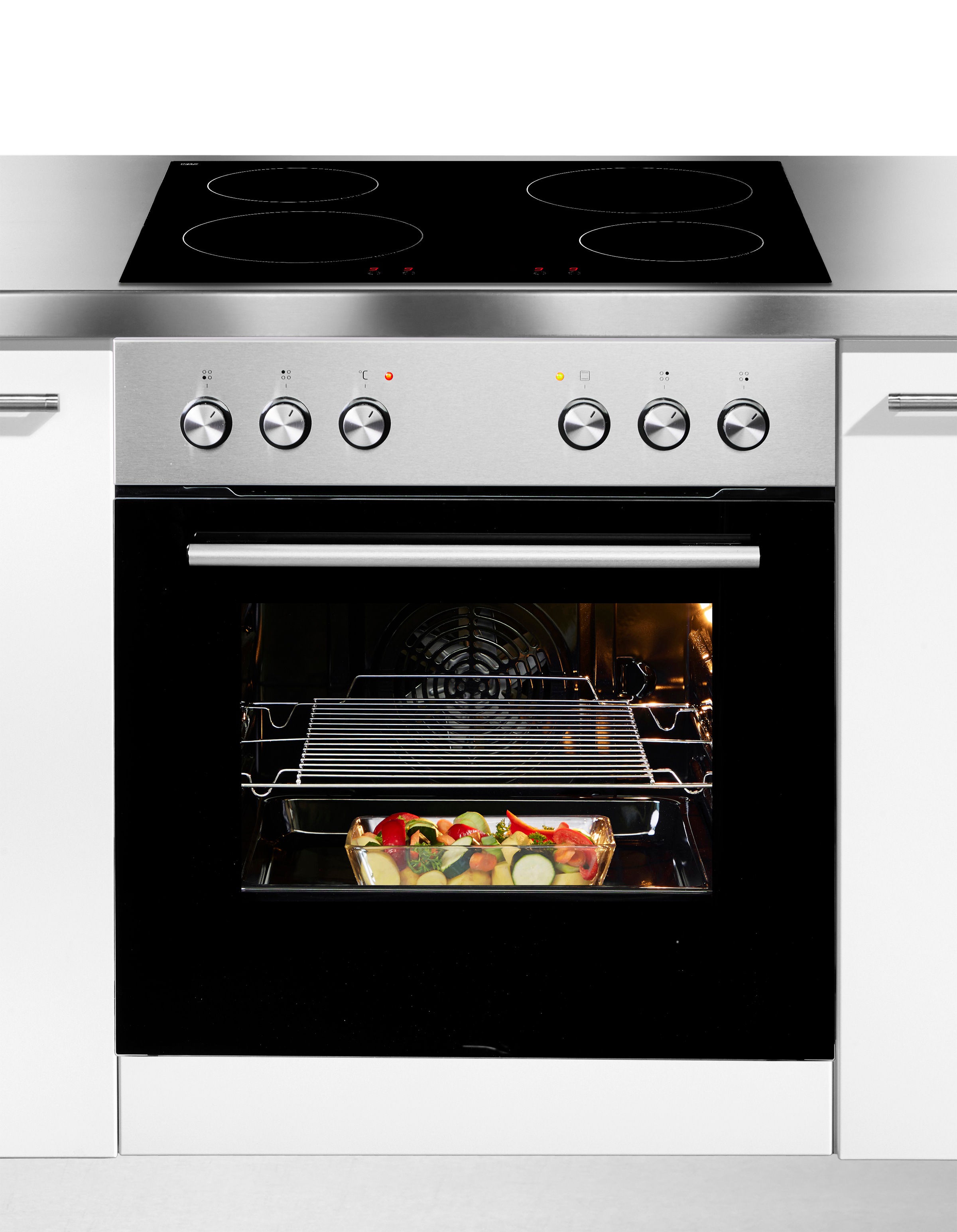 Amica Induktions Herd-Set »EHI 935 331 E« Steam Clean Backofen;Induktionskochfeld, 1 Stk. tlg. Komfort pur: beste Sicht, leicht reinigen, sicher kochen