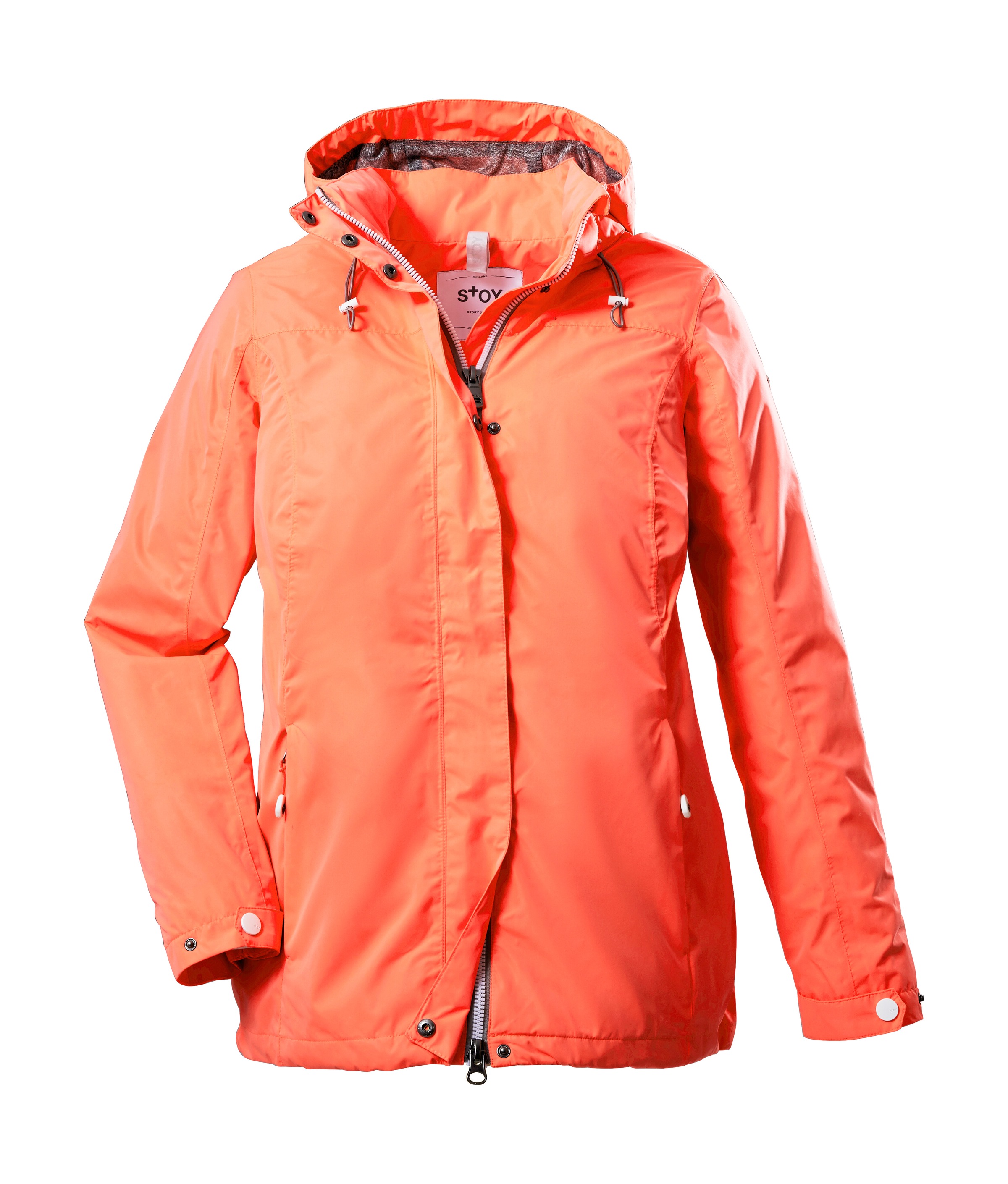 STOY Outdoorjacke »STS 11 WMN JCKT«, Wasserdichte, atmungsaktive STOY-Jacke mit abnehmbarer Kapuze