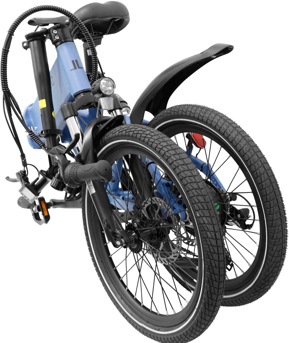 LLobe E-Bike »City III blau 36V / 10,4Ah«, 3 Gang, Shimano, 7-Gang Shimano Kettenschaltung, Frontmotor 250 W, Pedelec, Elektrofahrrad für Damen u. Herren