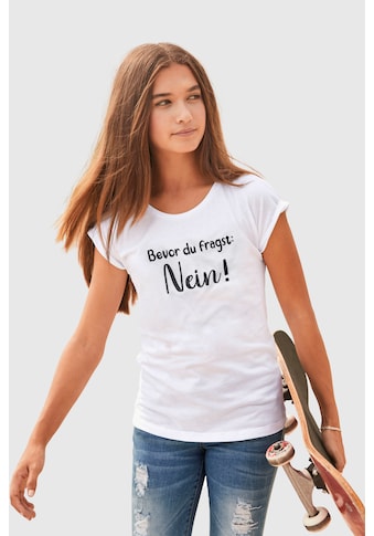 KIDSWORLD T-Shirt »Bevor Du fragst:  NEIN!«, in weiter legerer Form kaufen