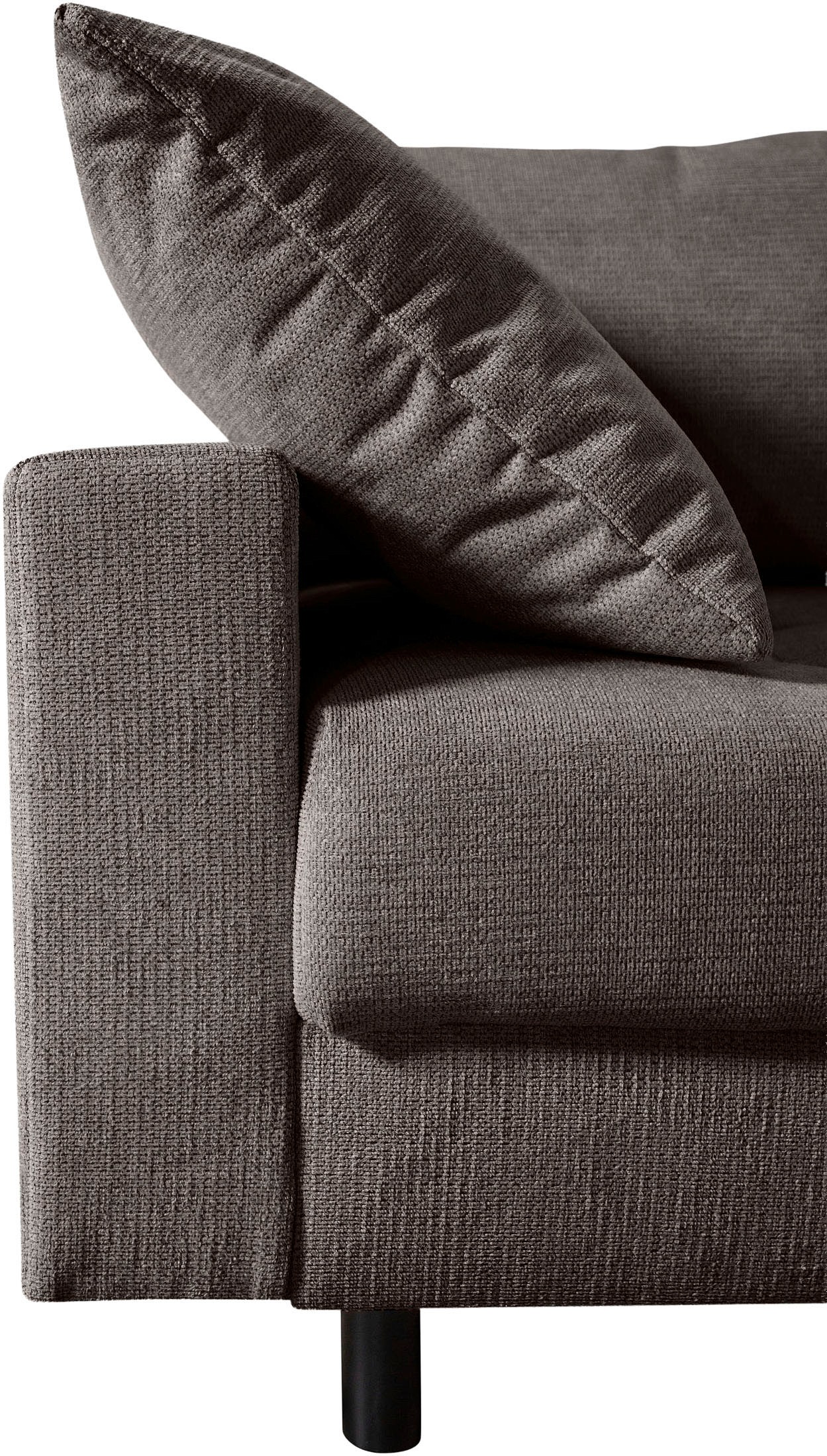 Home affaire Ecksofa »Toni L-Form«, Ottomane beidseitig montierbar, Federkern-Polsterung