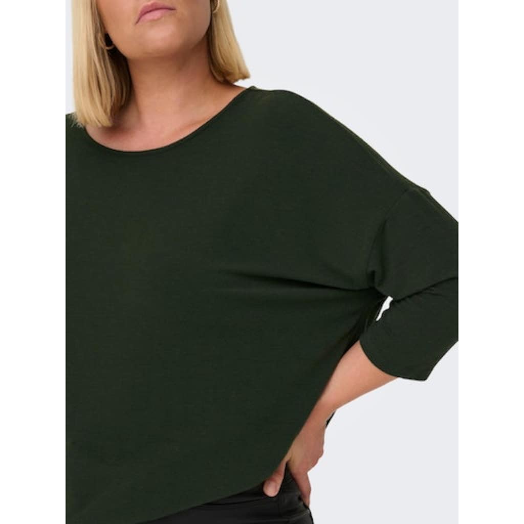 ONLY CARMAKOMA 3/4-Arm-Shirt »CARLAMOUR 3/4 TOP JRS NOOS«