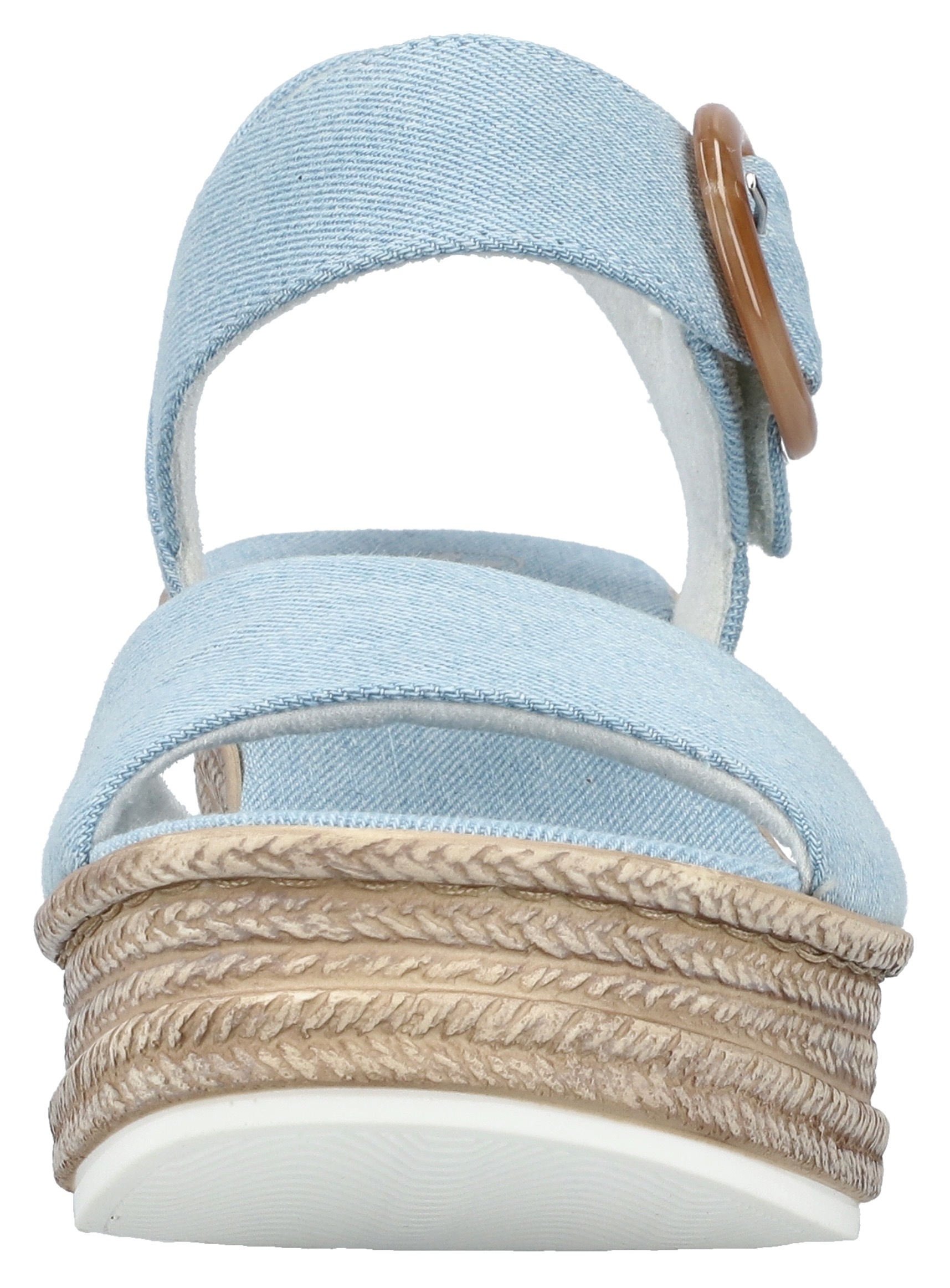 Rieker Keilsandalette  Sommerschuh, Plateausandale, Urlaubschuh mit Klettverschluss